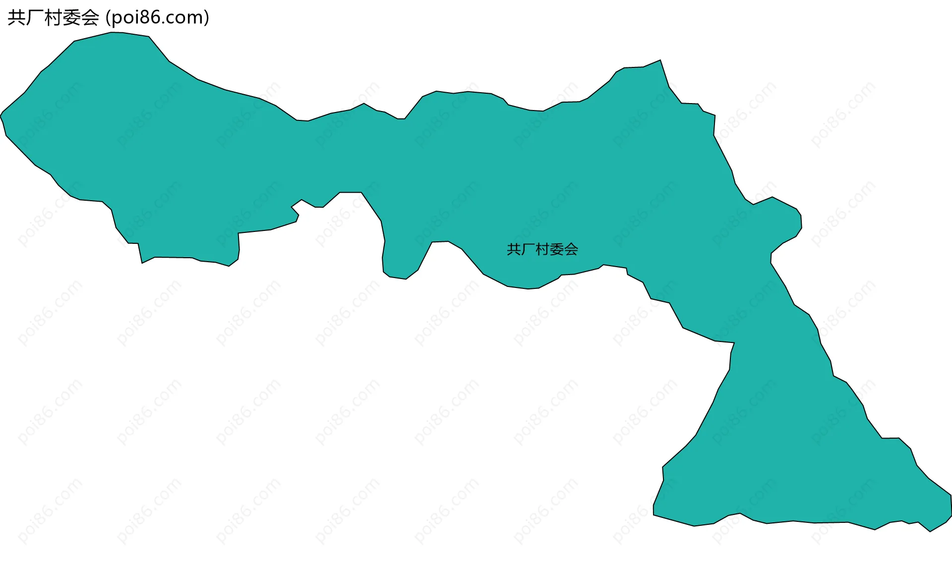 共厂村委会边界地图