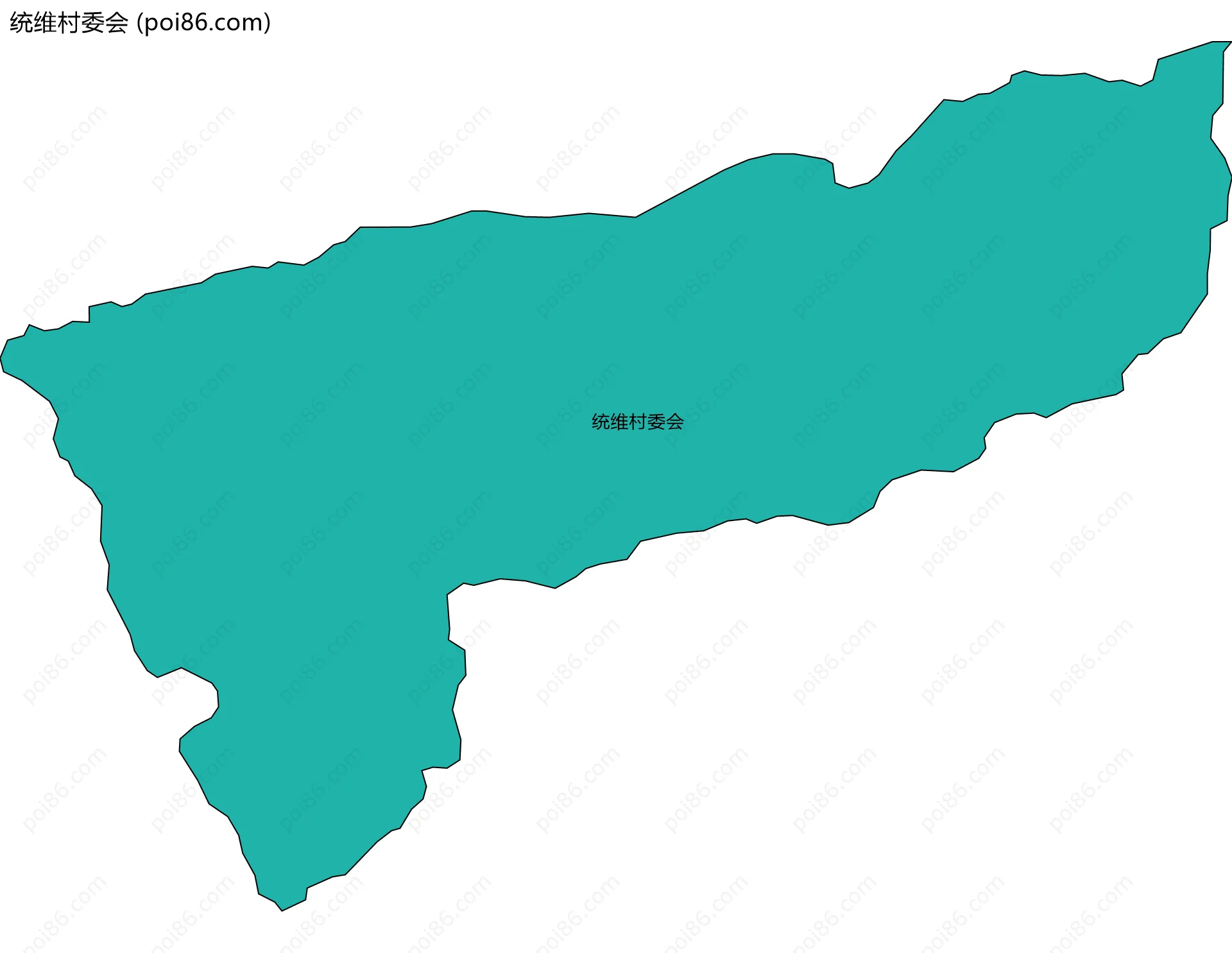统维村委会边界地图