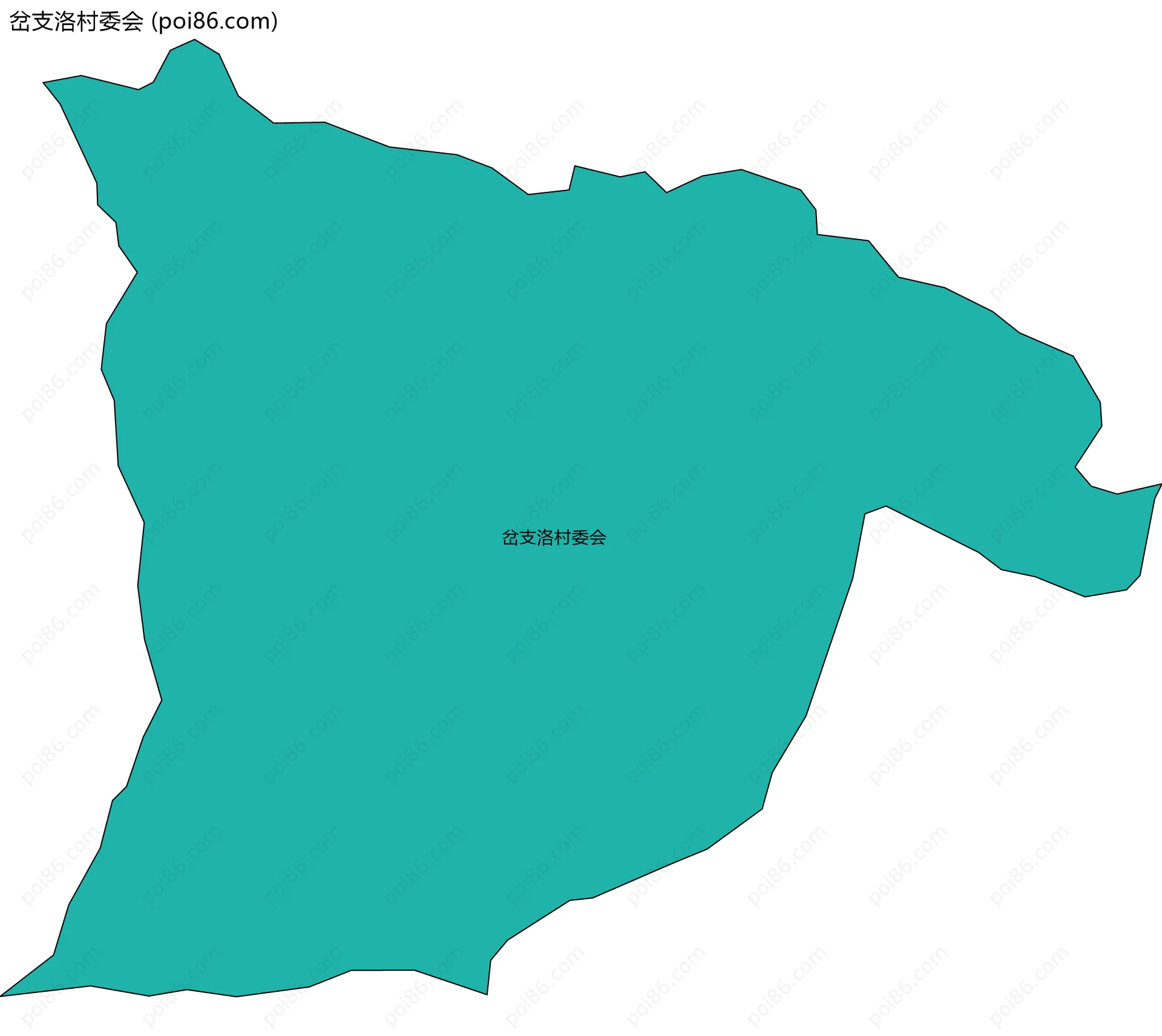 岔支洛村委会边界地图