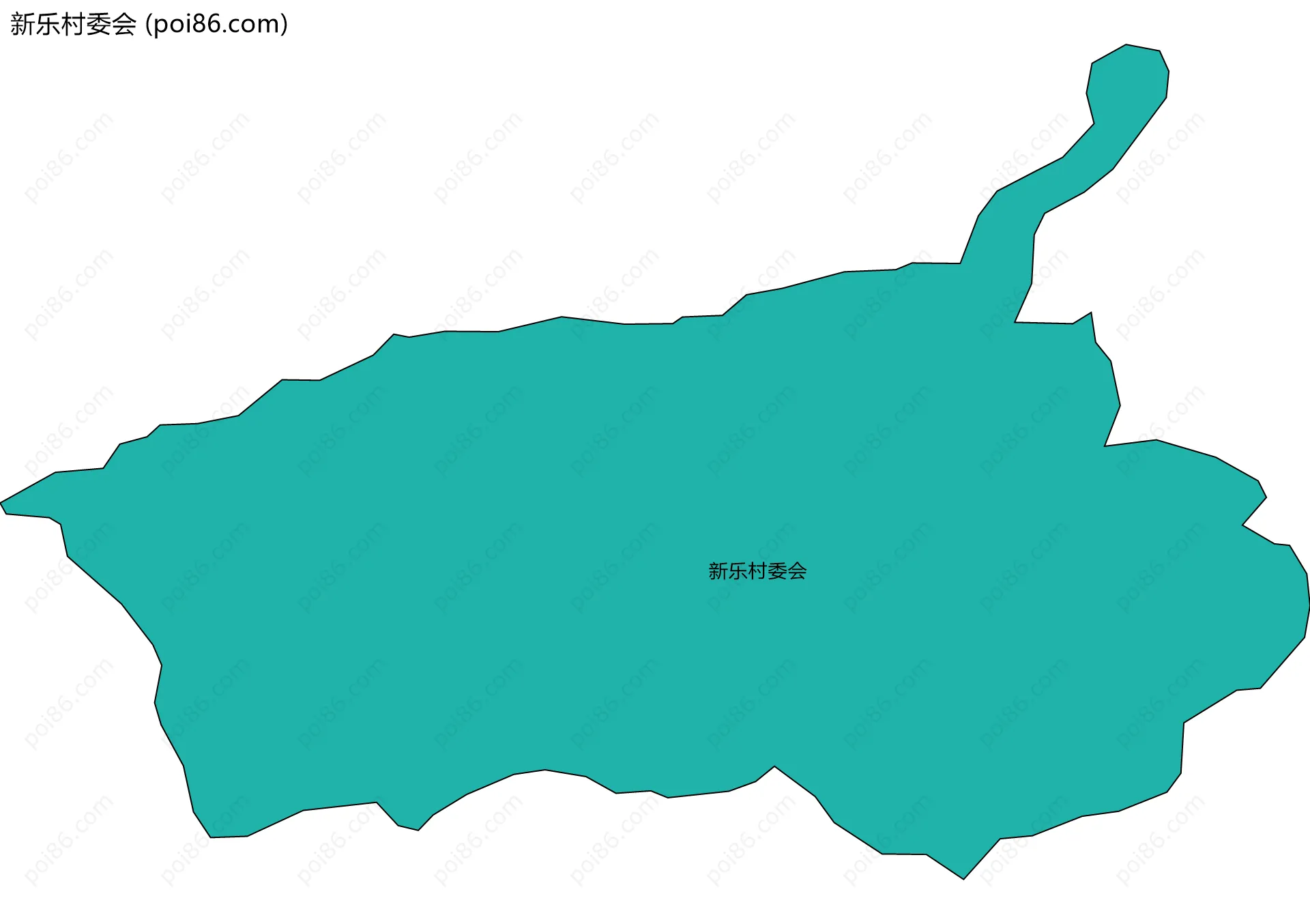 新乐村委会边界地图