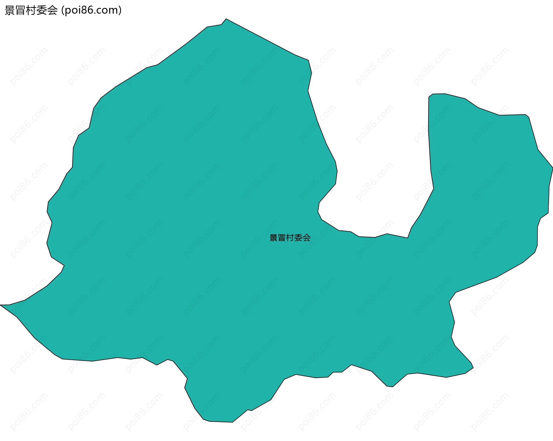 景冒村委会边界地图