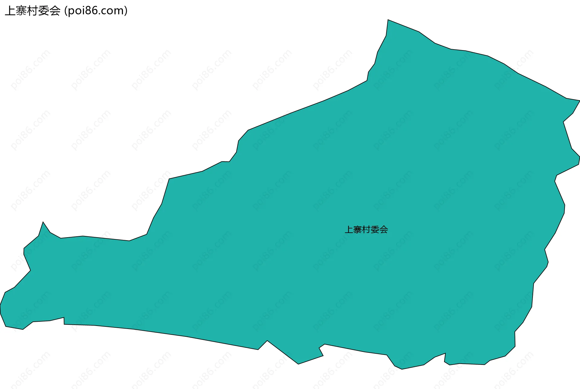 上寨村委会边界地图