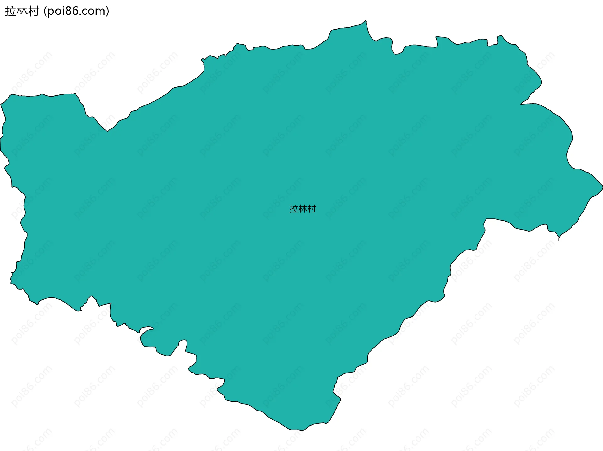 拉林村边界地图