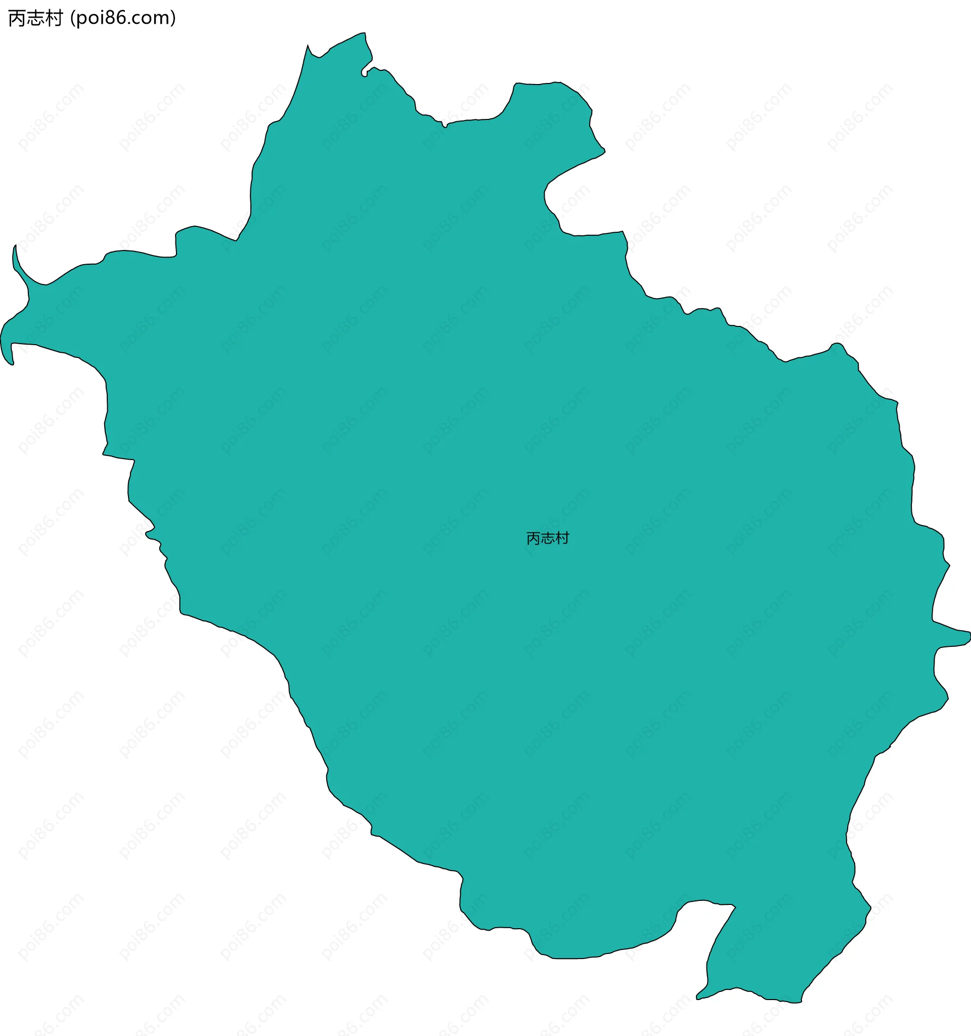 丙志村边界地图