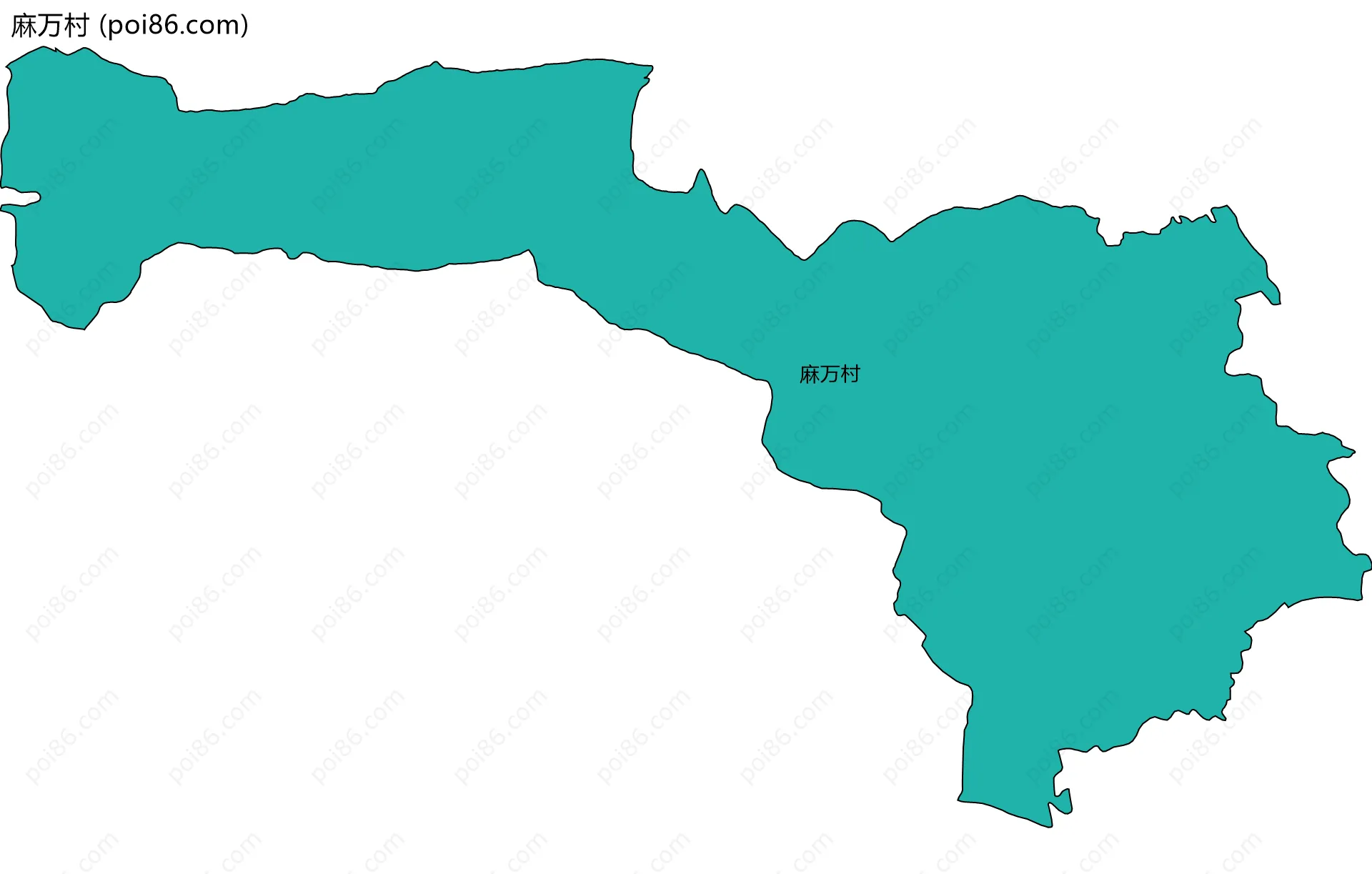 麻万村边界地图