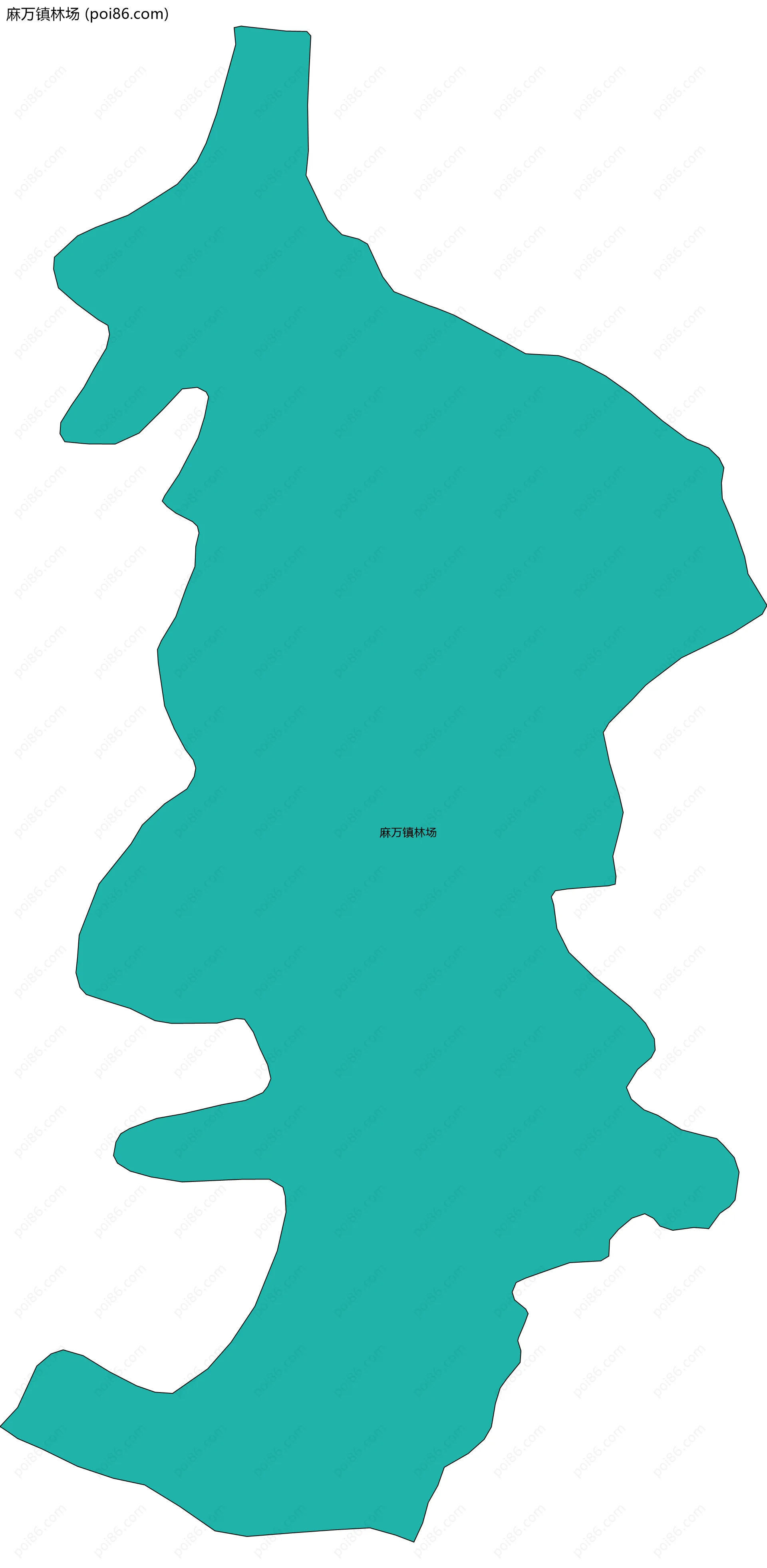 麻万镇林场边界地图