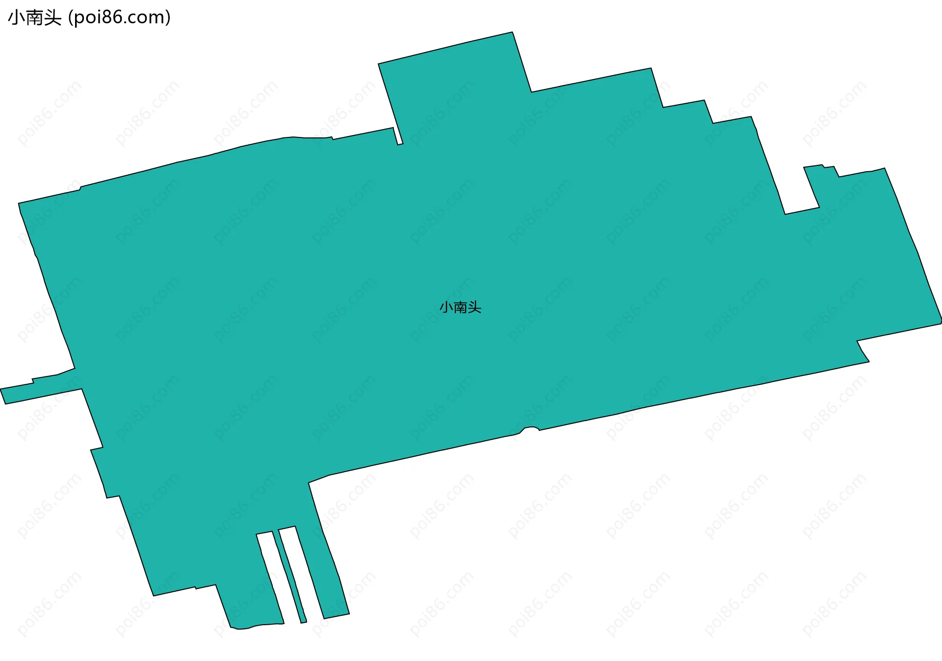 小南头边界地图