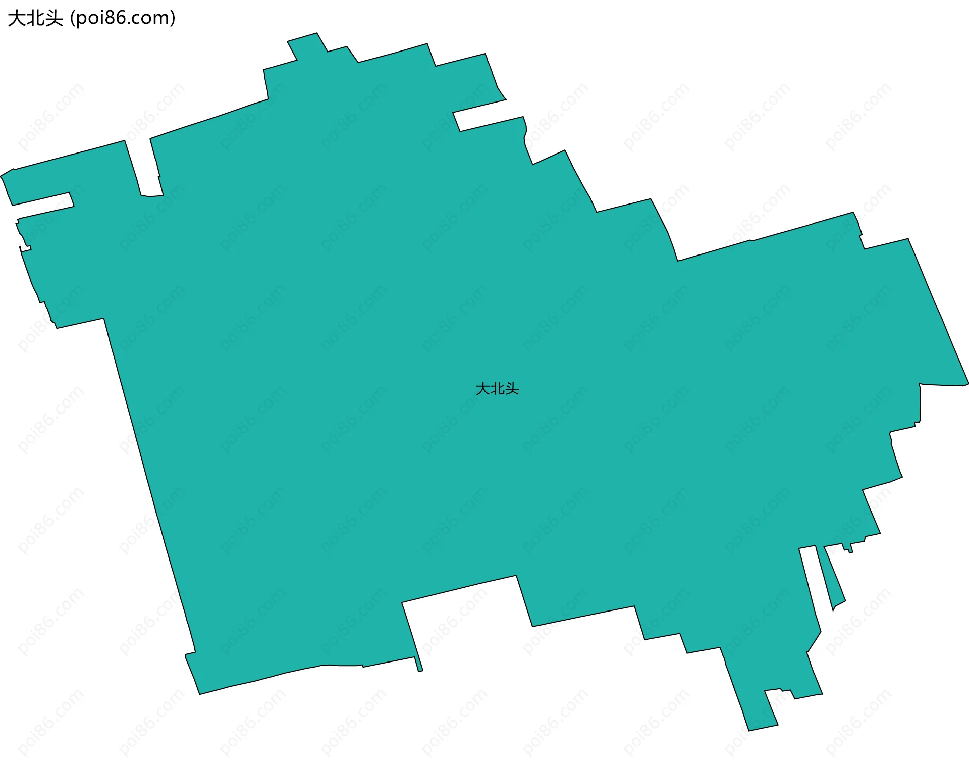 大北头边界地图