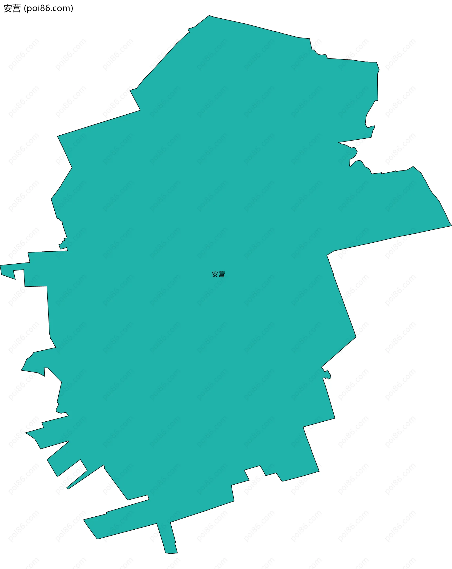 安营边界地图