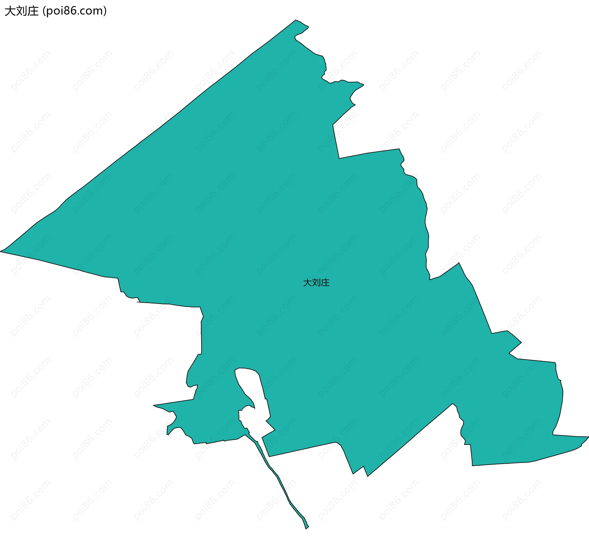 大刘庄边界地图