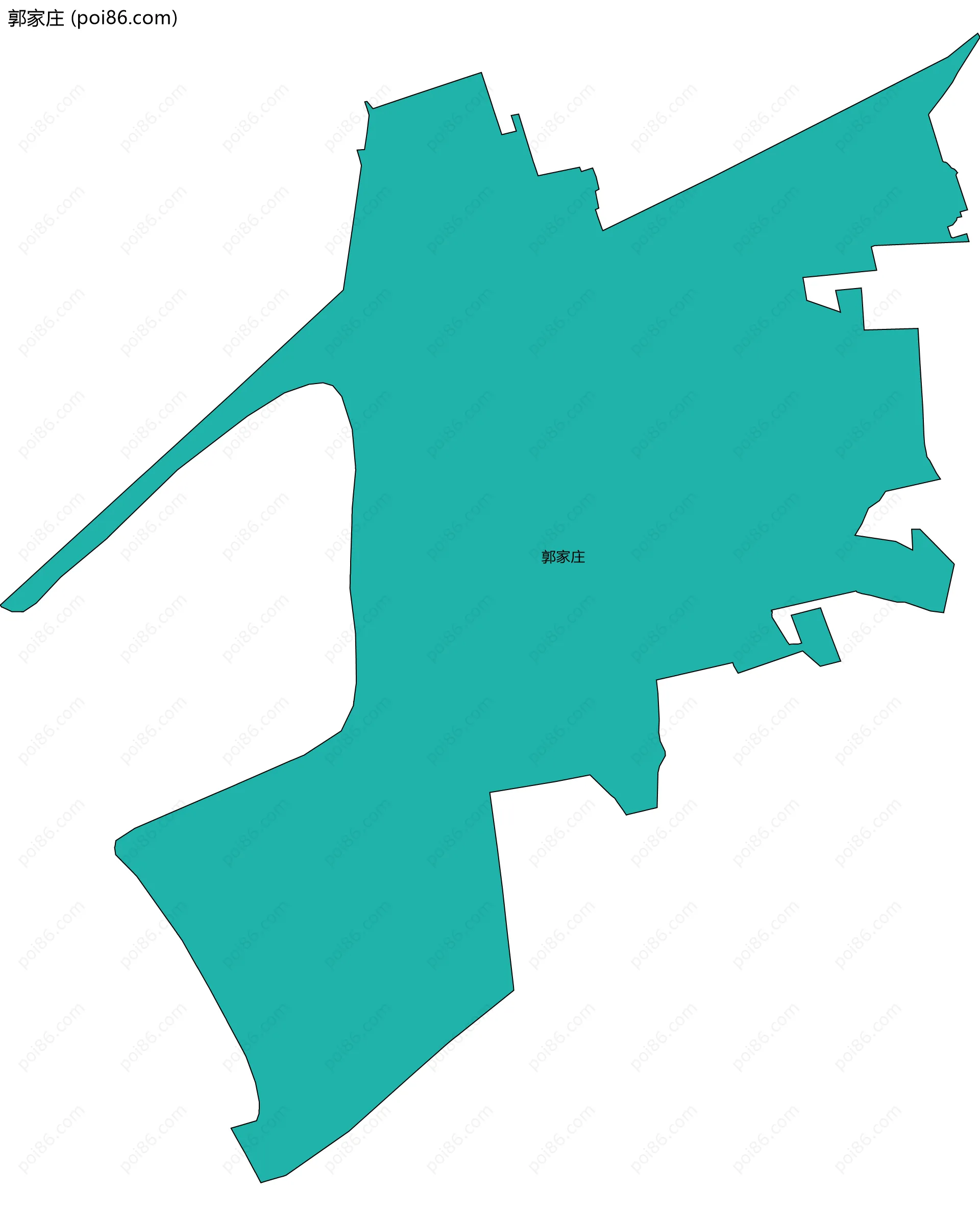 郭家庄边界地图