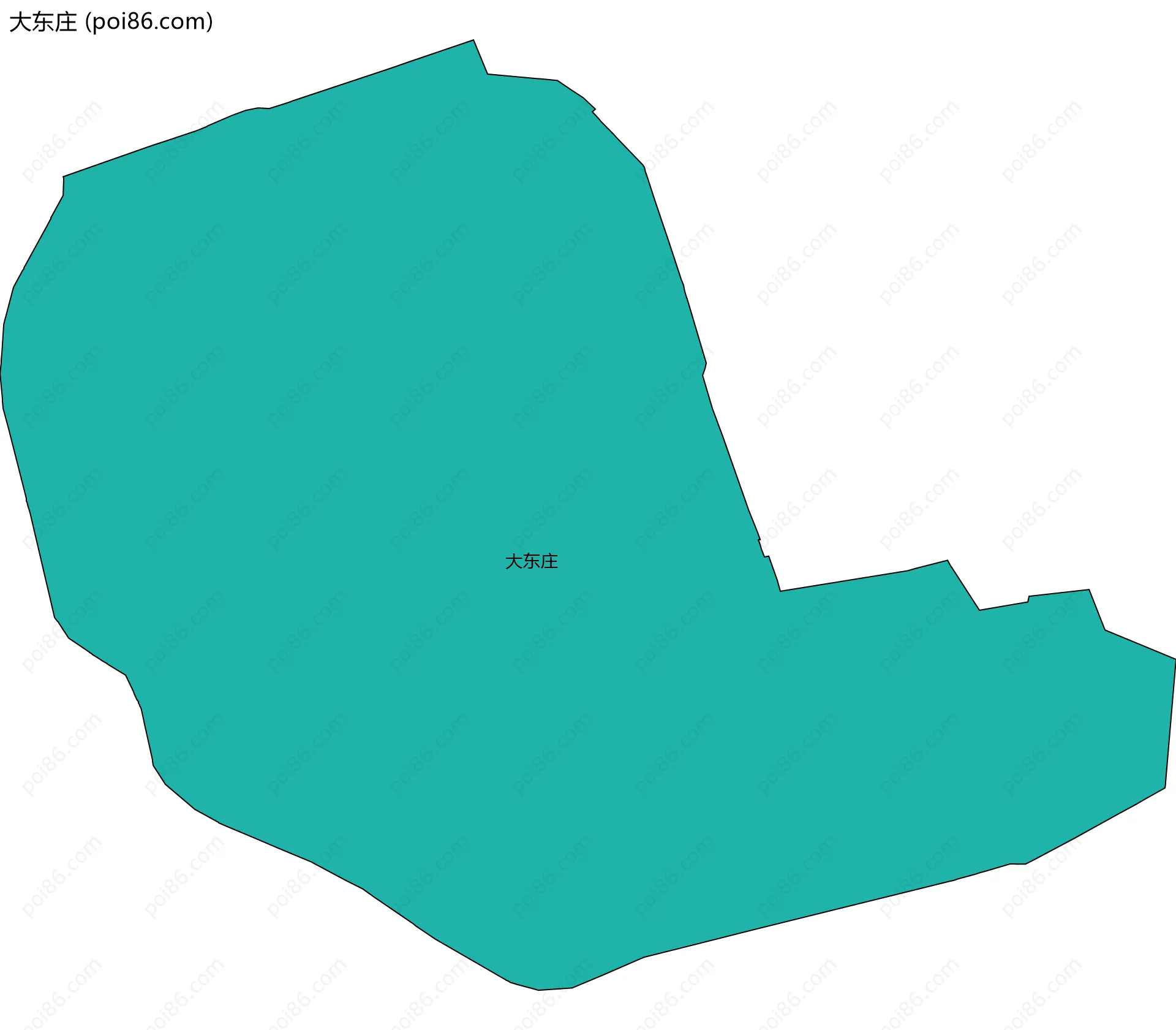 大东庄边界地图