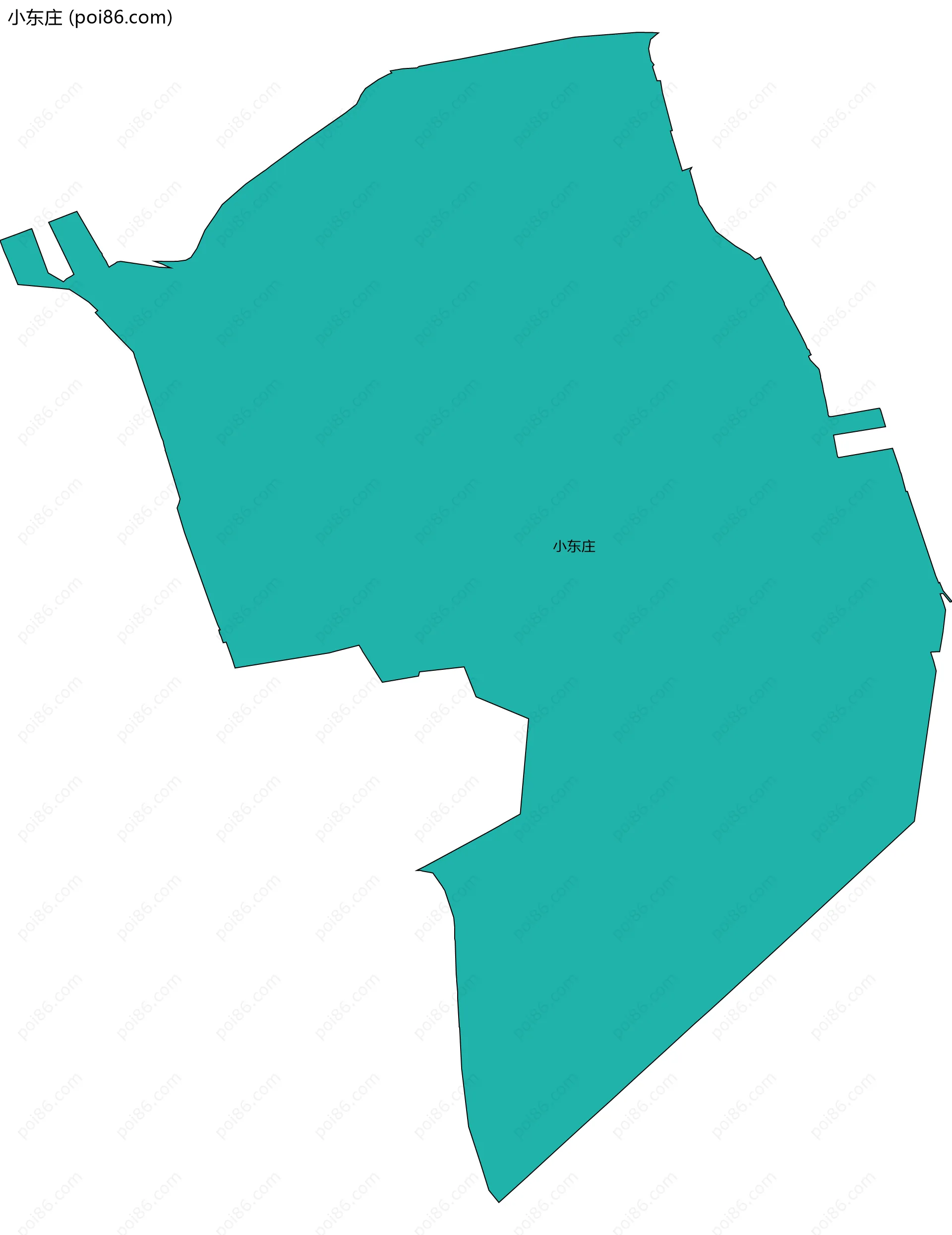 小东庄边界地图