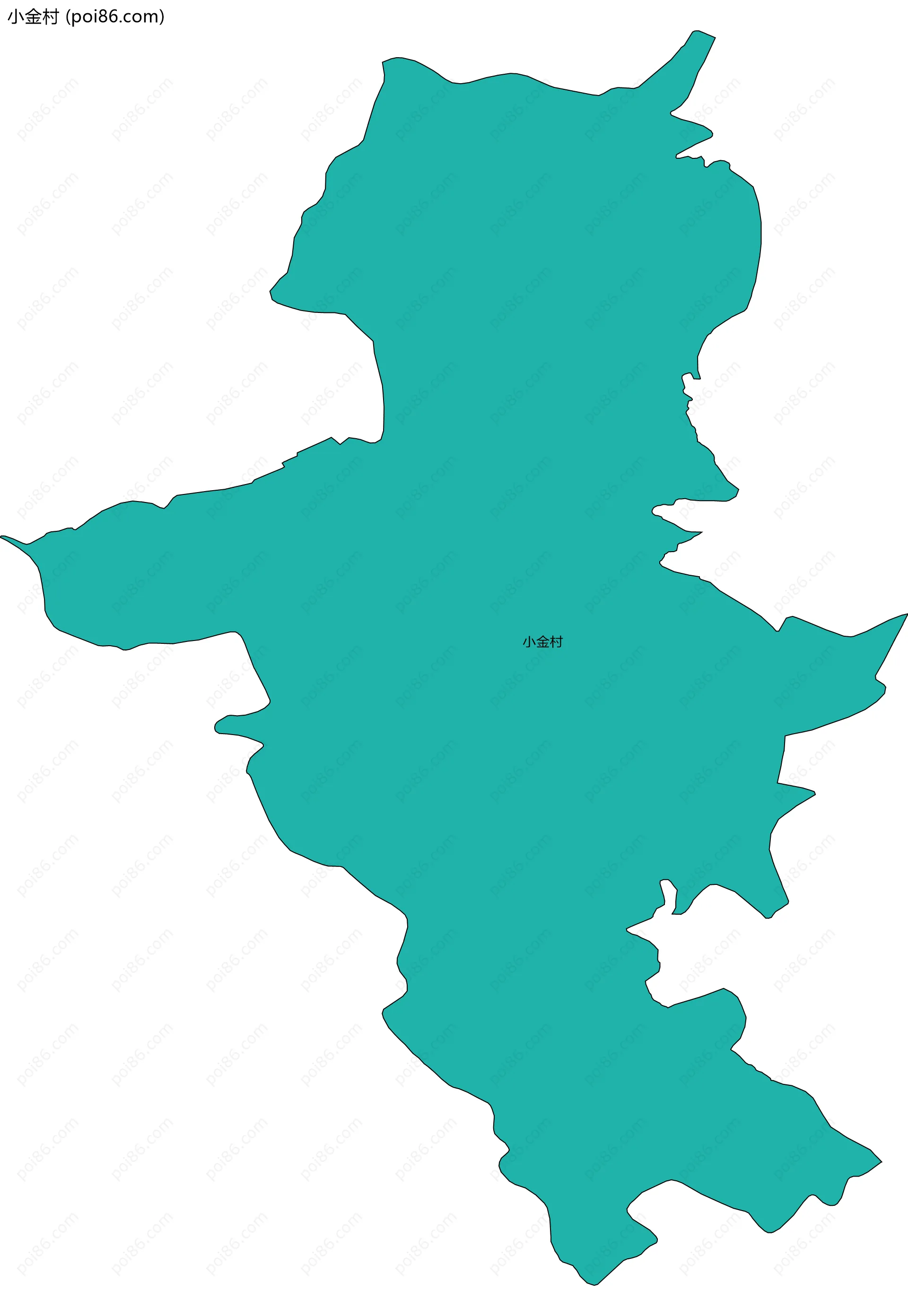 小金村边界地图