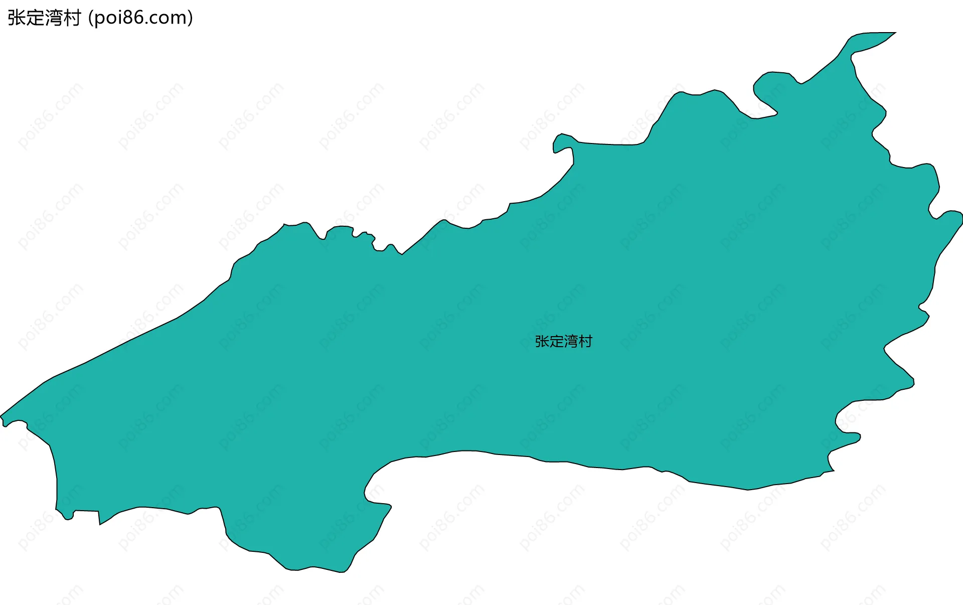 张定湾村边界地图