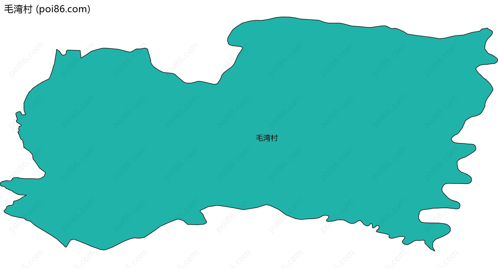 毛湾村边界地图