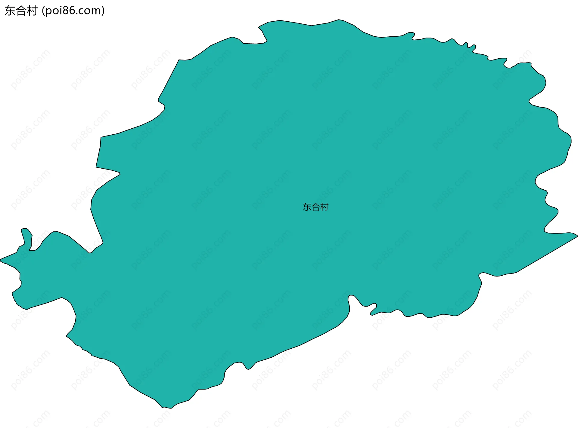 东合村边界地图