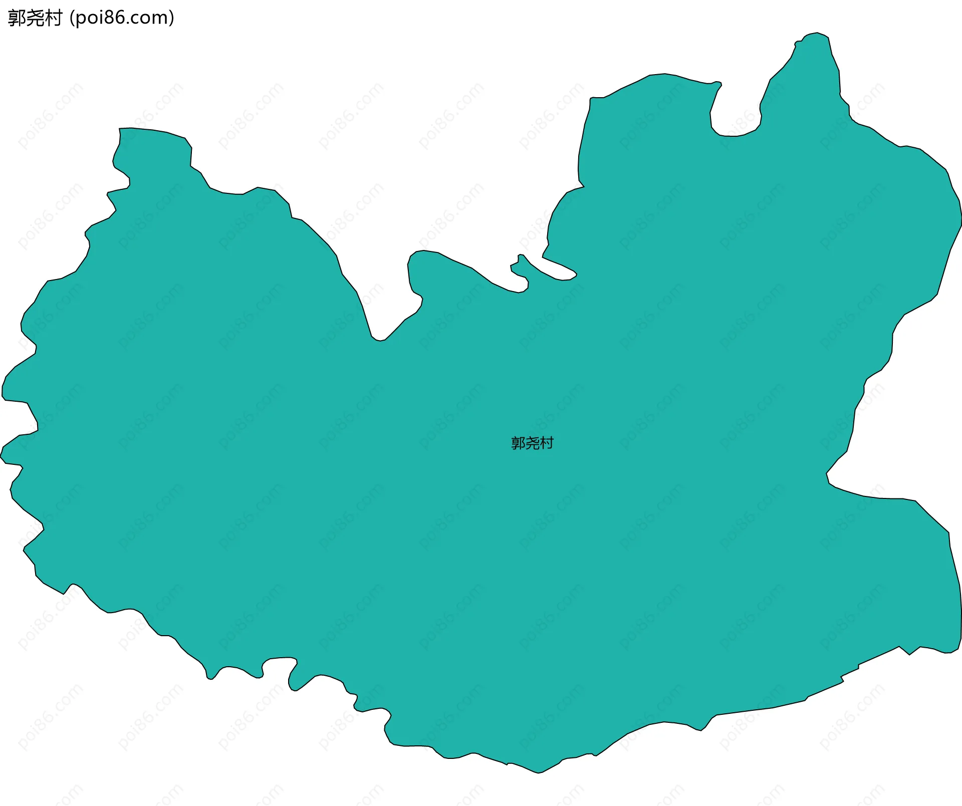 郭尧村边界地图