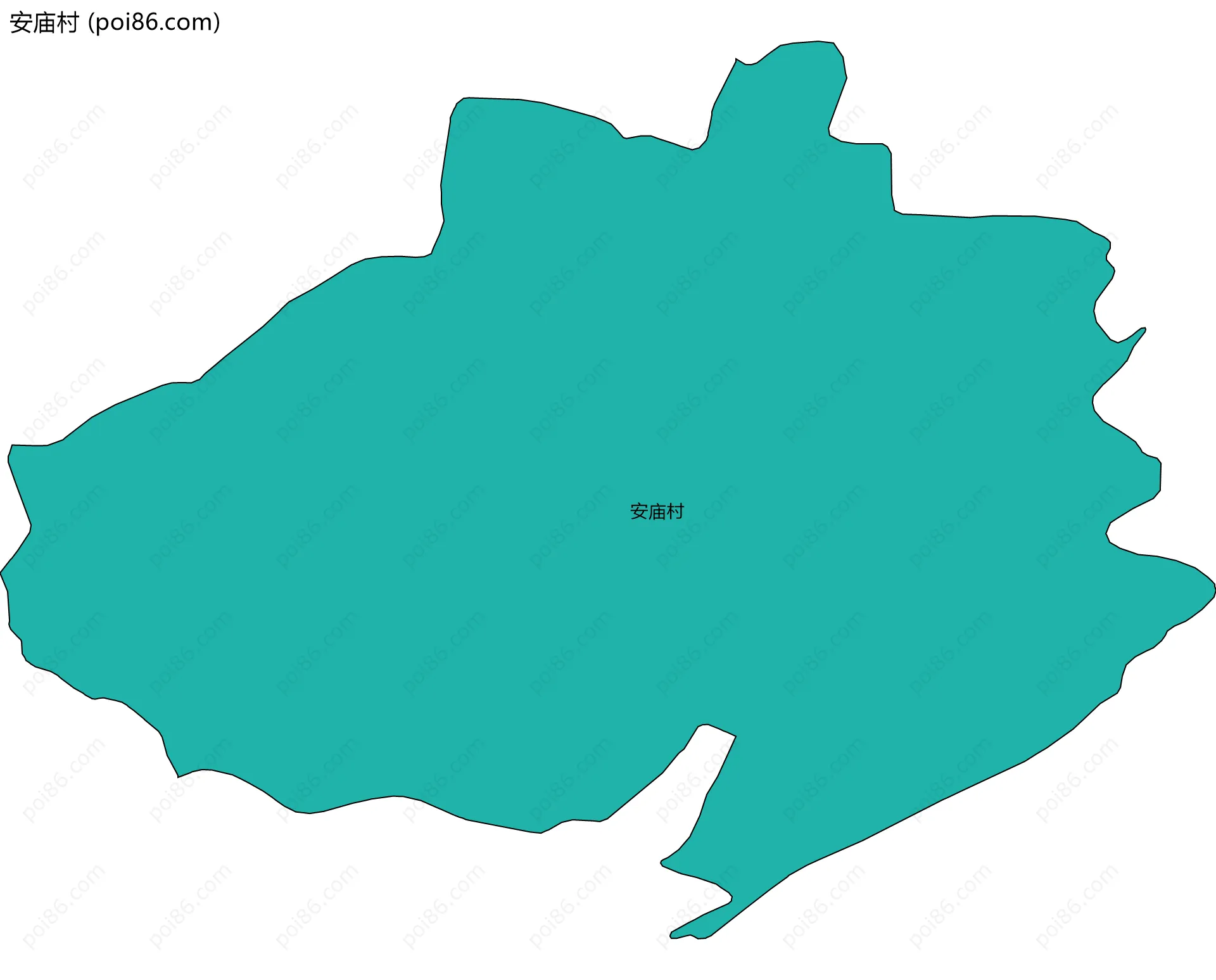 安庙村边界地图