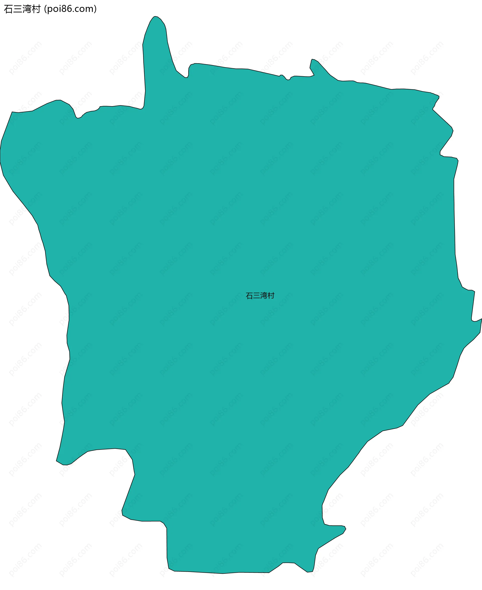 石三湾村边界地图