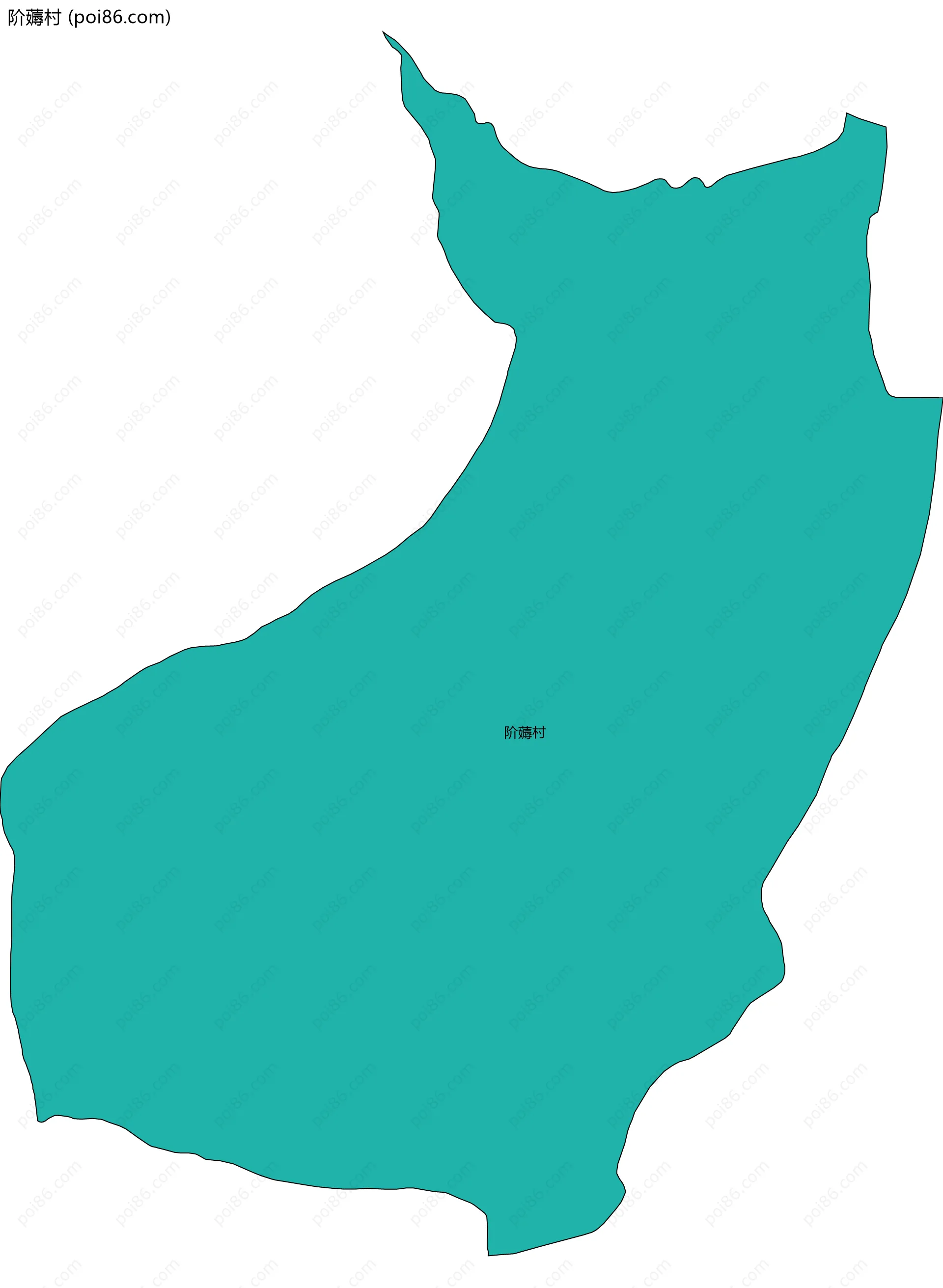 阶薅村边界地图