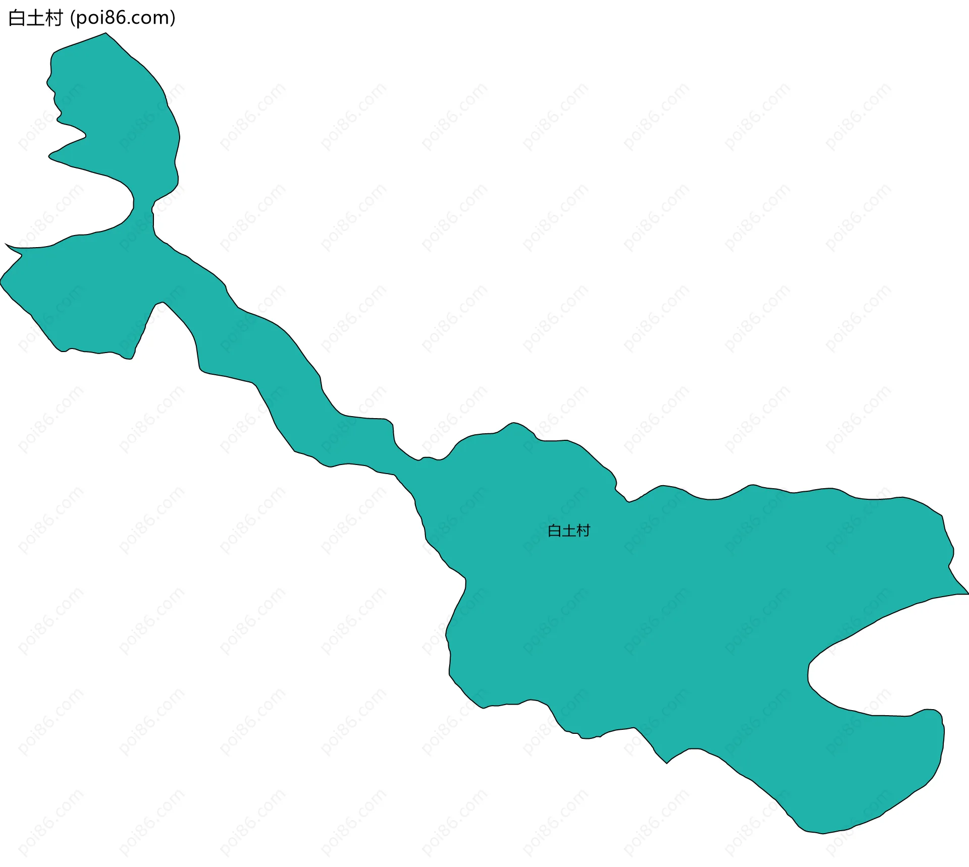 白土村边界地图