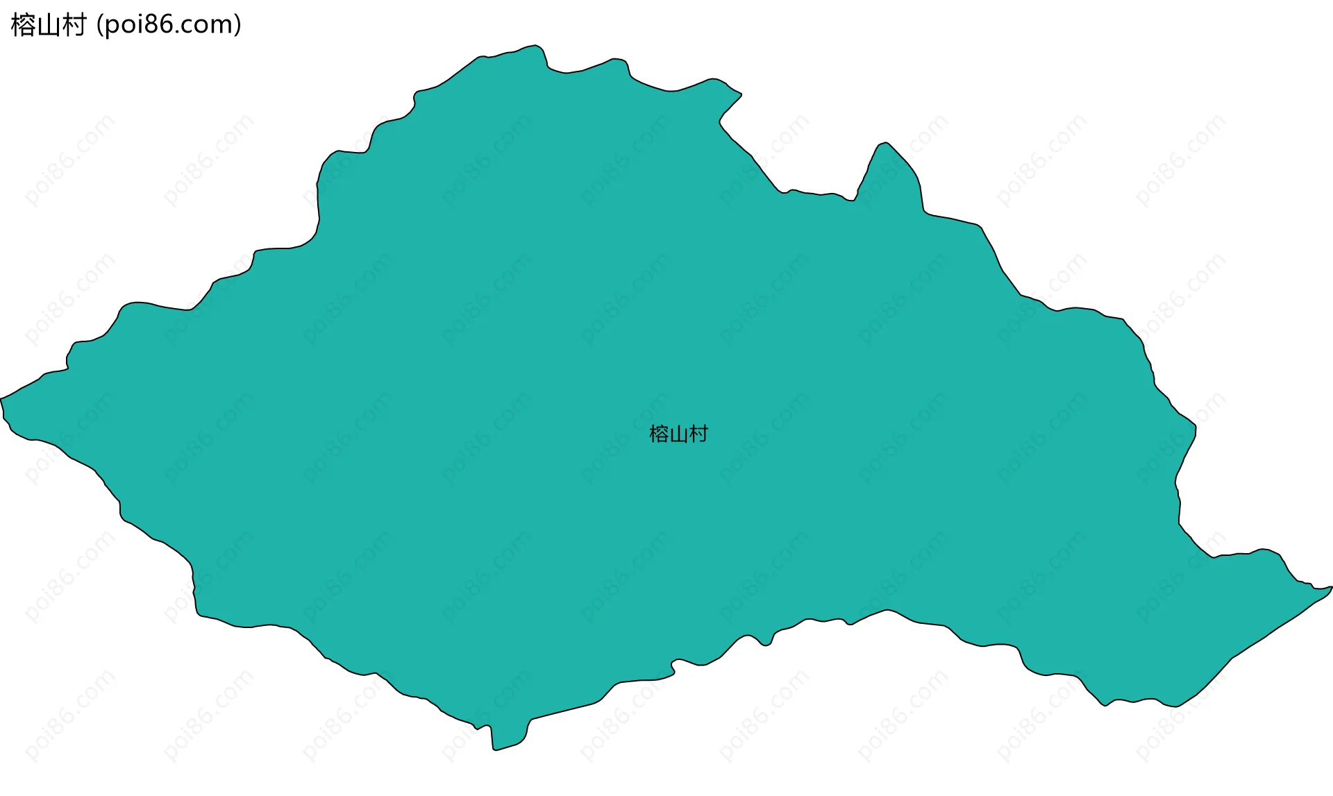 榕山村边界地图