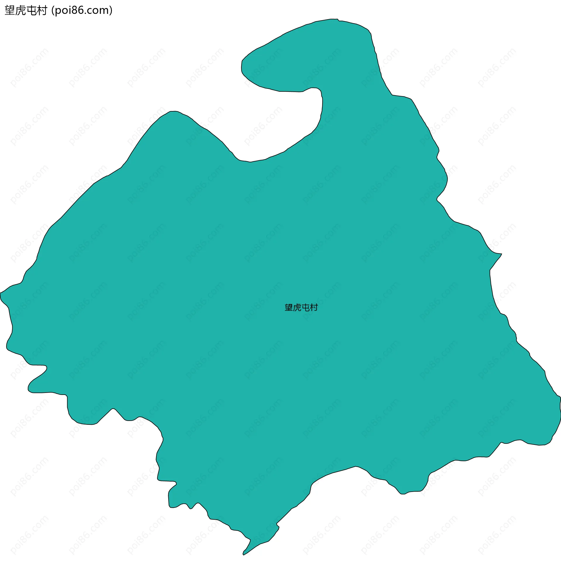 望虎屯村边界地图