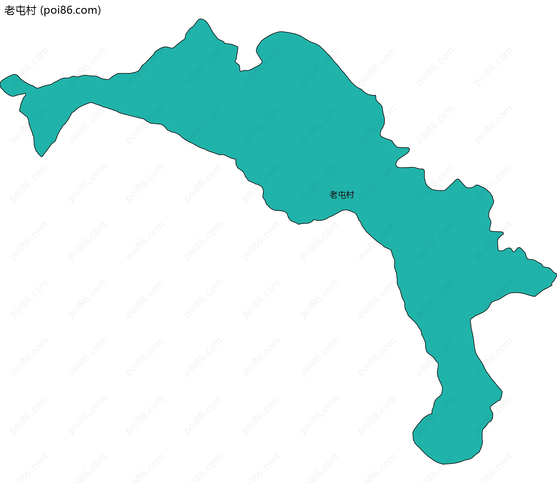 老屯村边界地图