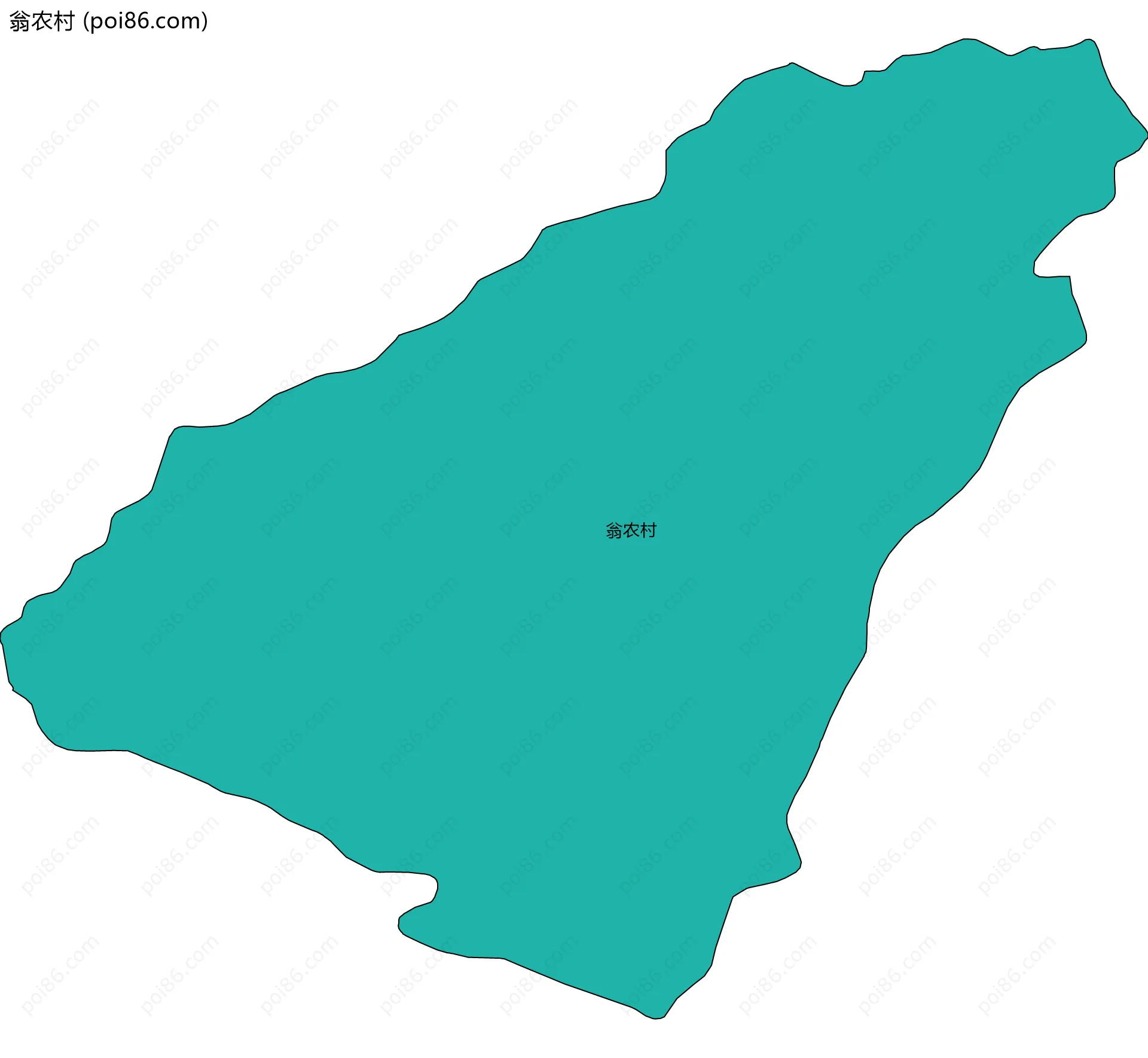 翁农村边界地图