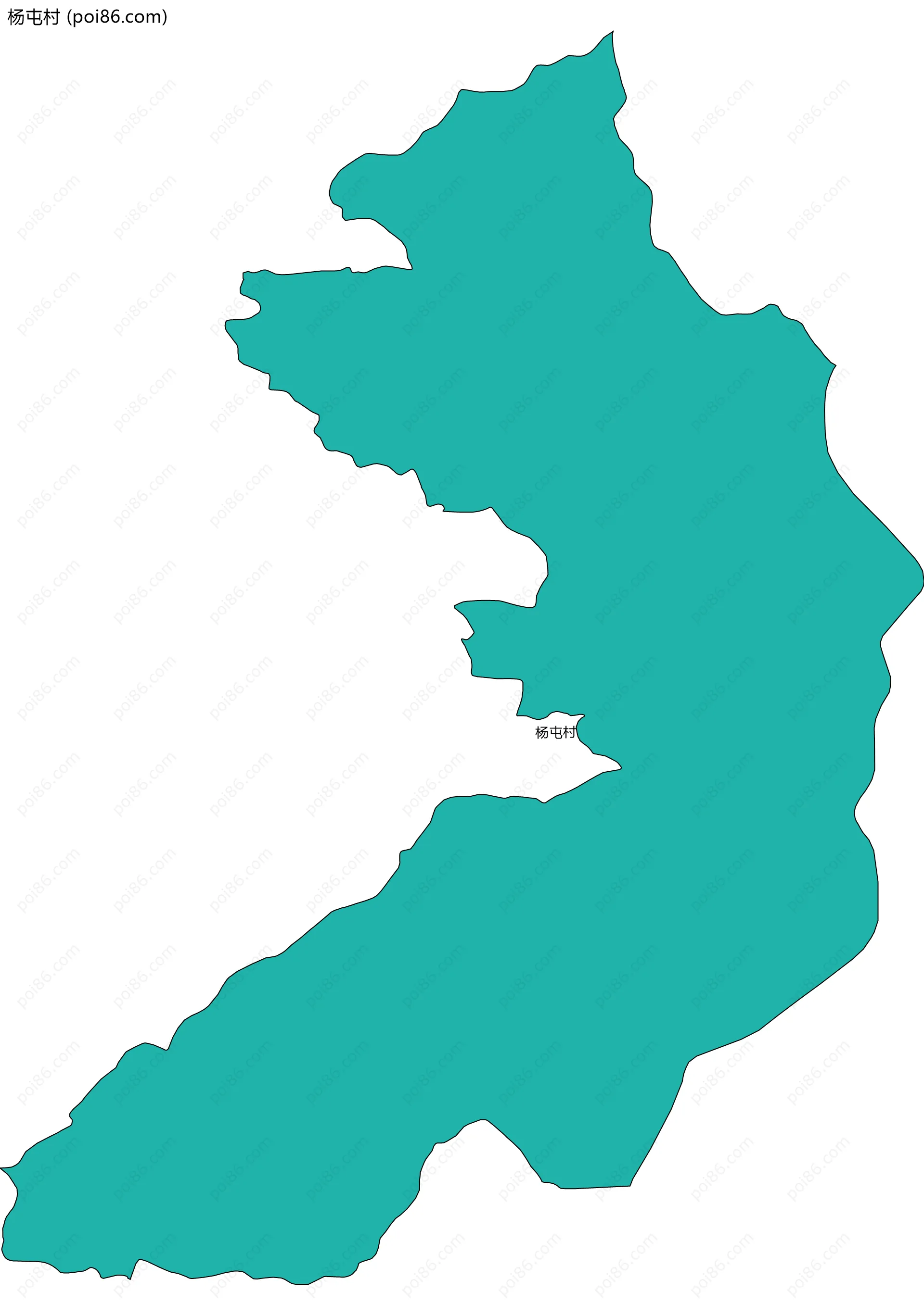 杨屯村边界地图