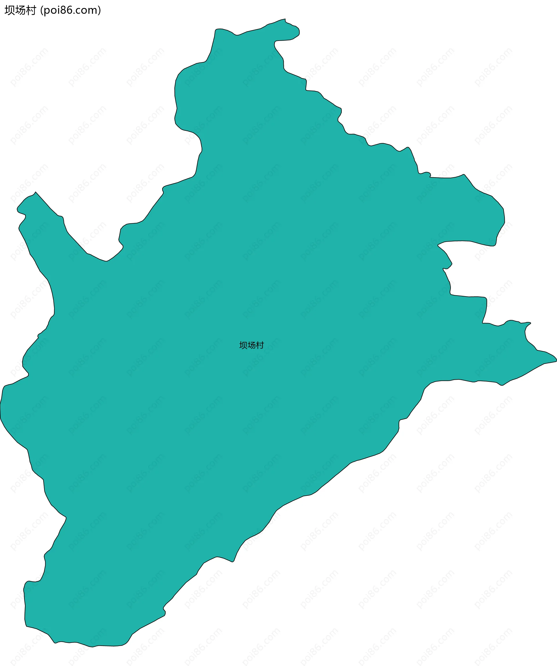 坝场村边界地图