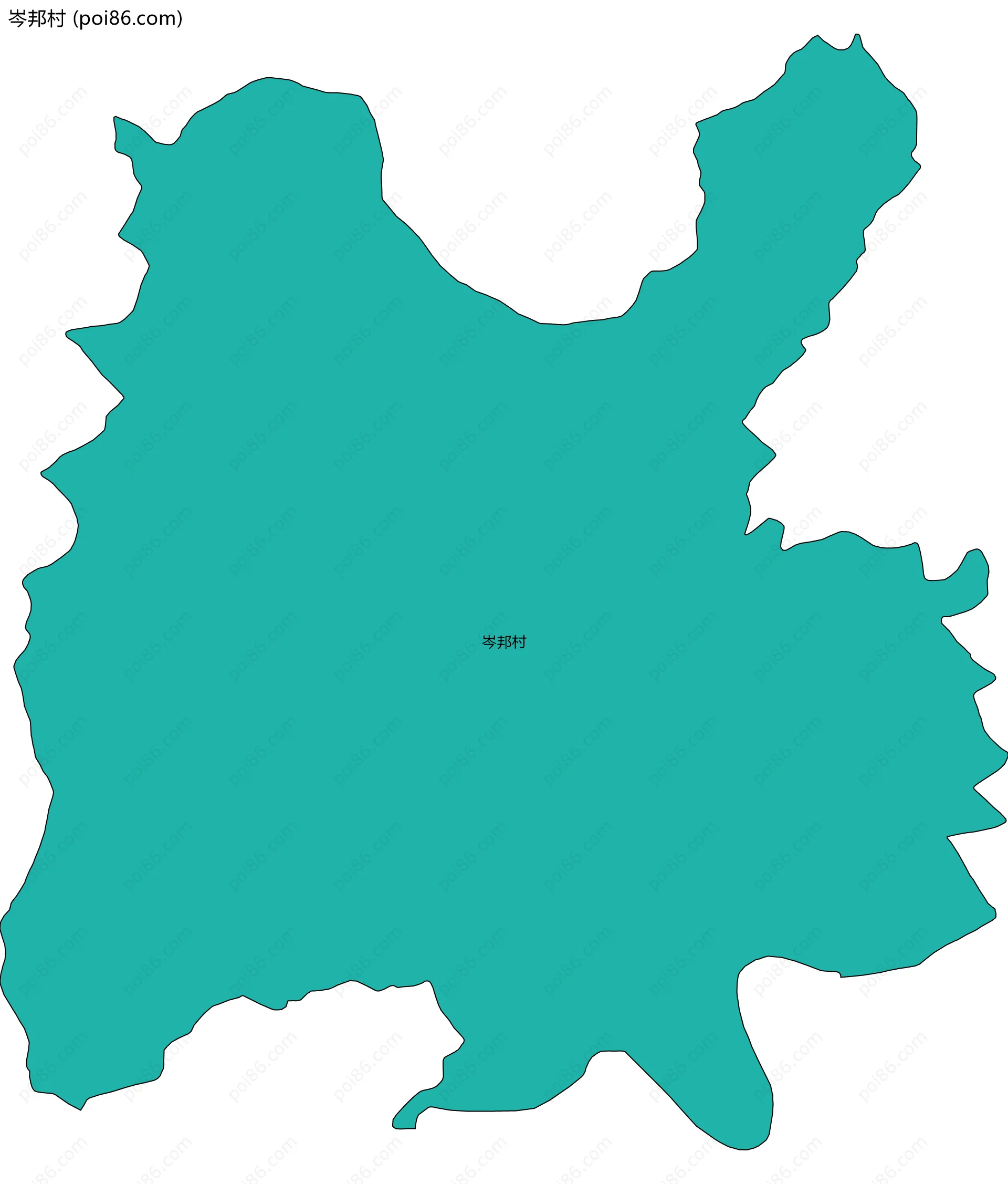 岑邦村边界地图