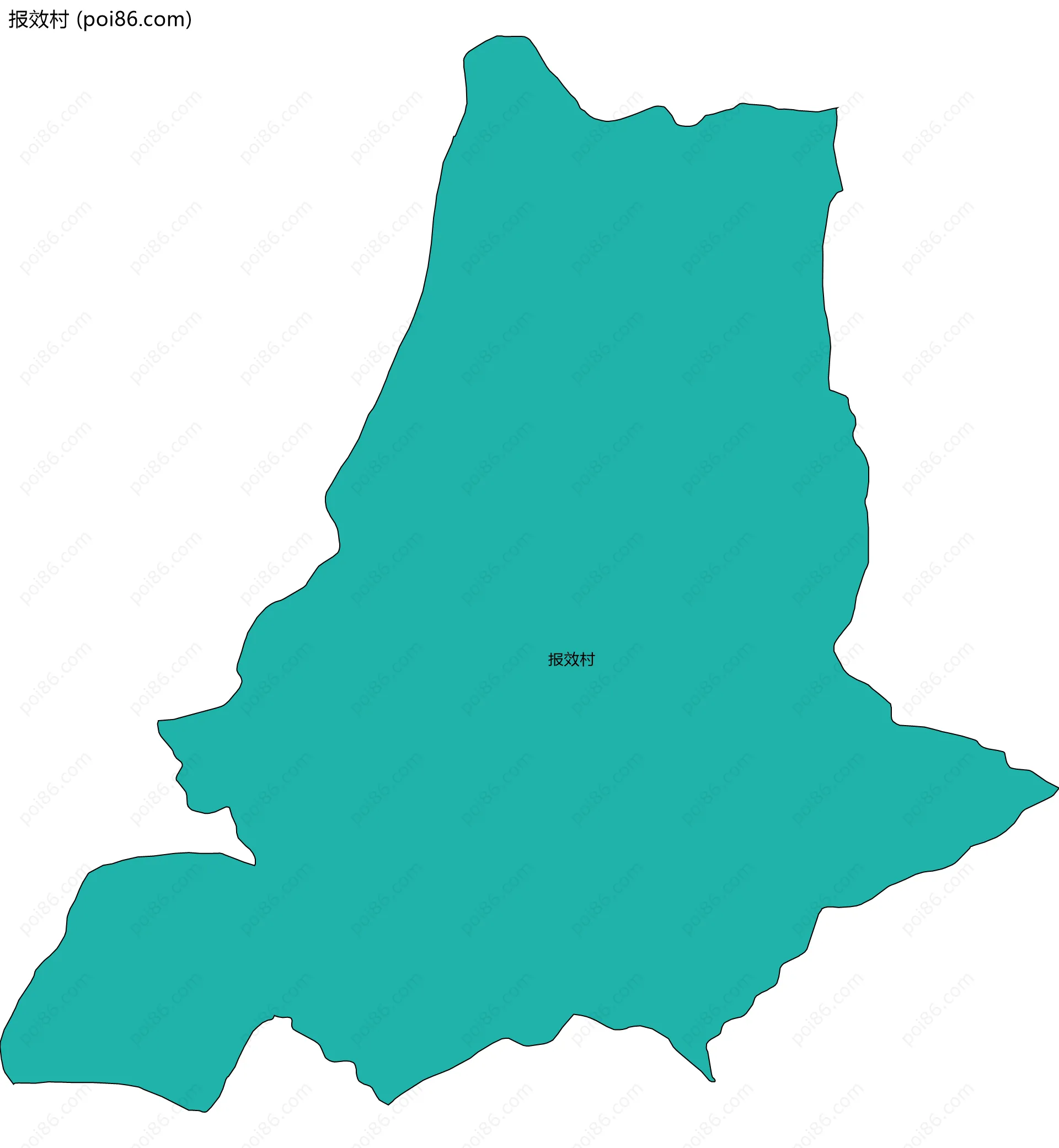 报效村边界地图