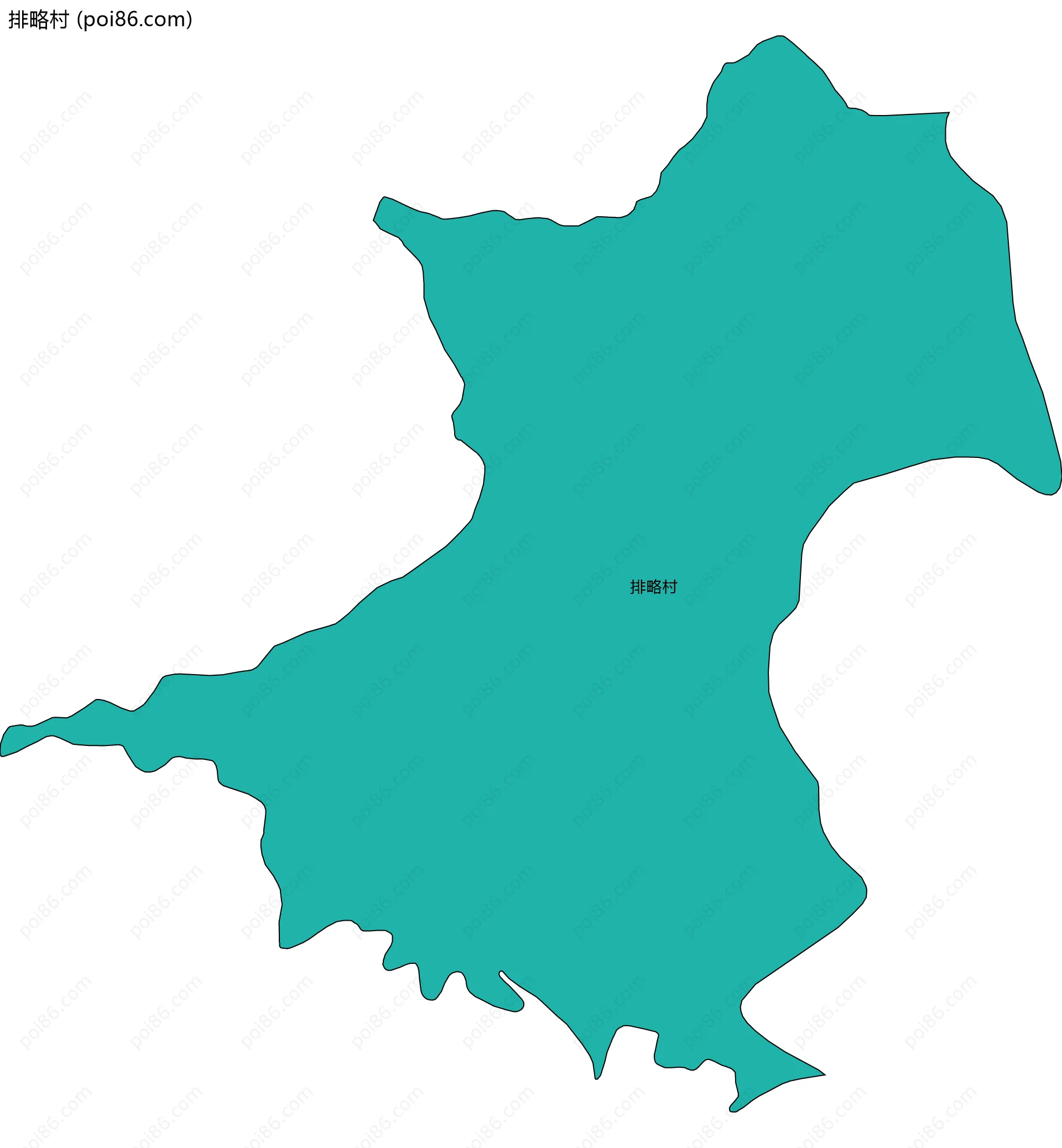 排略村边界地图