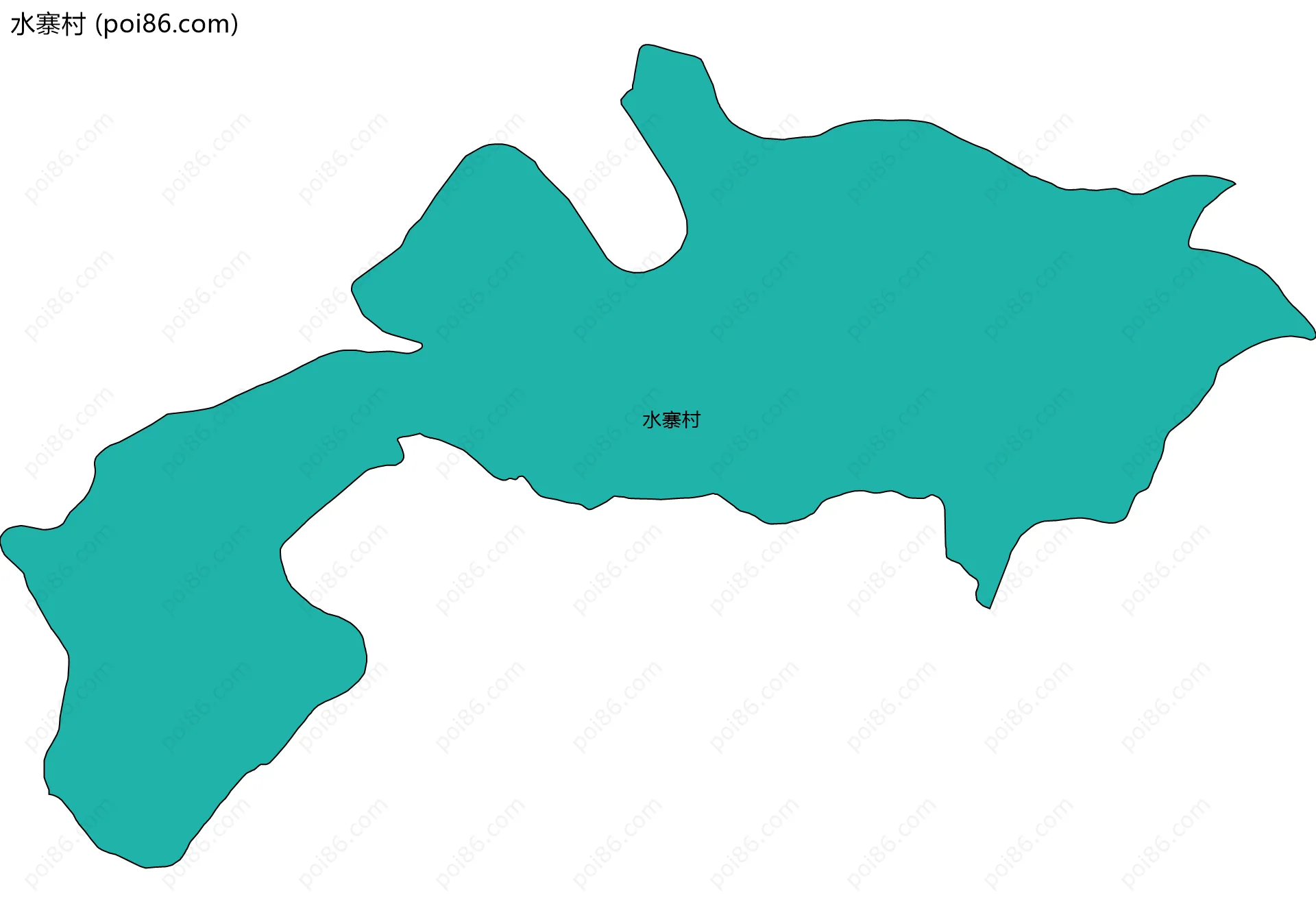 水寨村边界地图