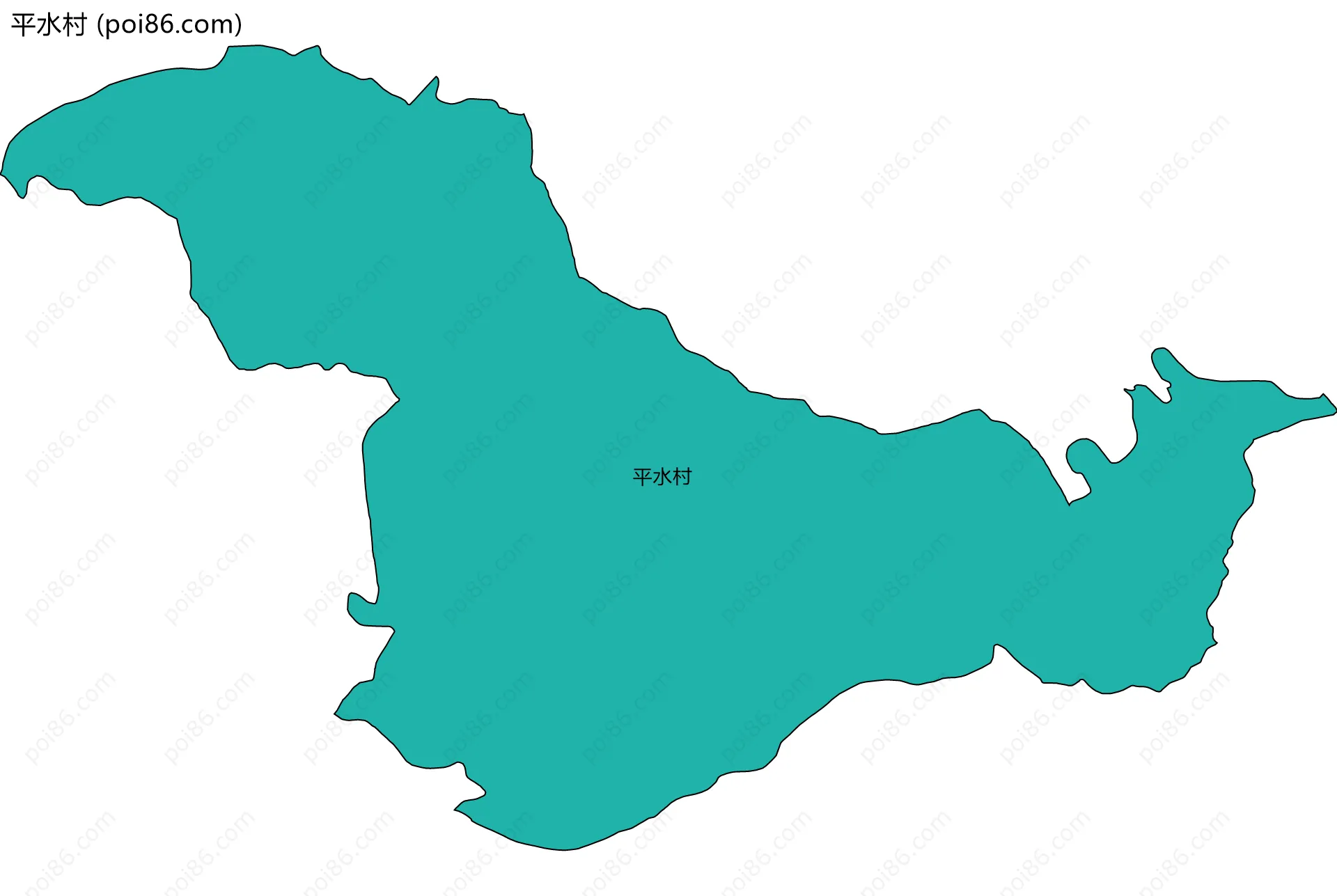 平水村边界地图