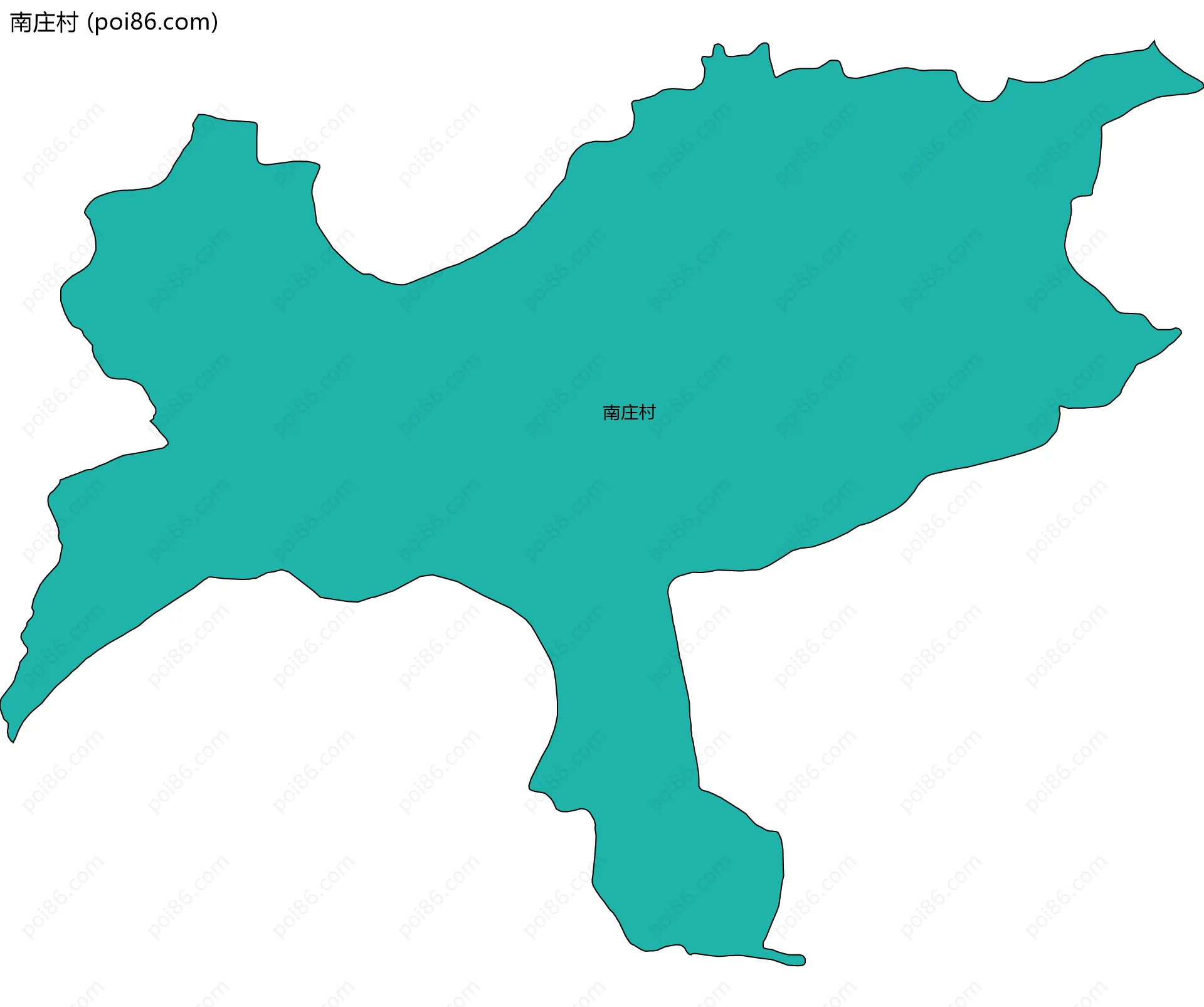 南庄村边界地图