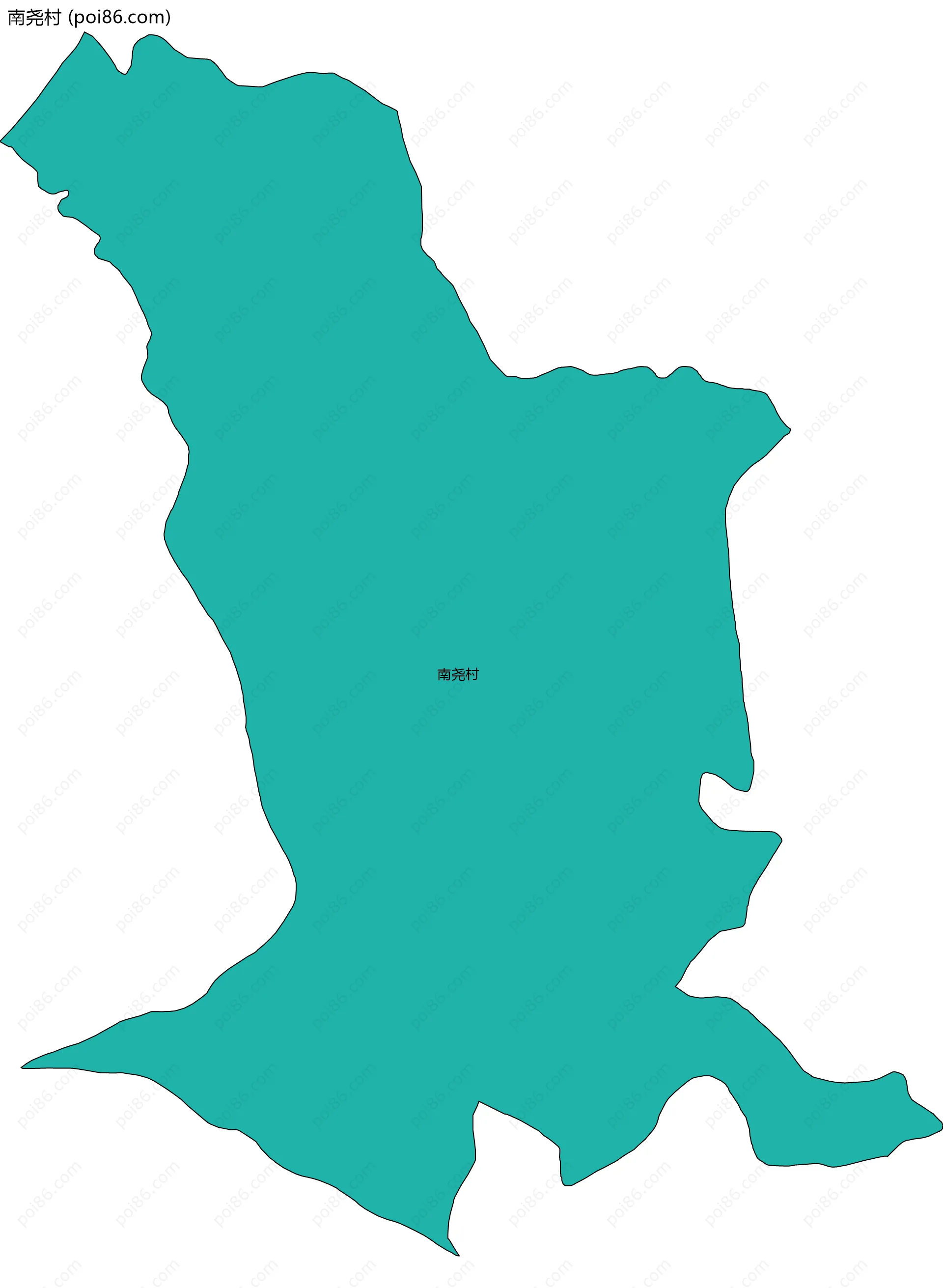 南尧村边界地图