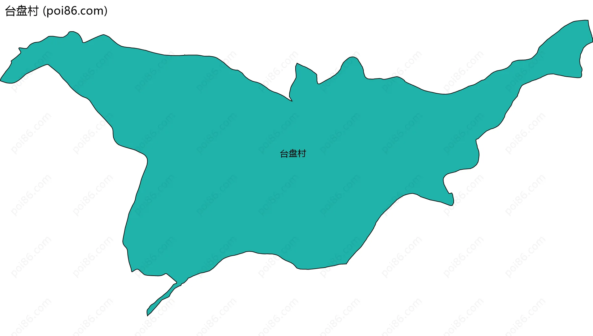 台盘村边界地图