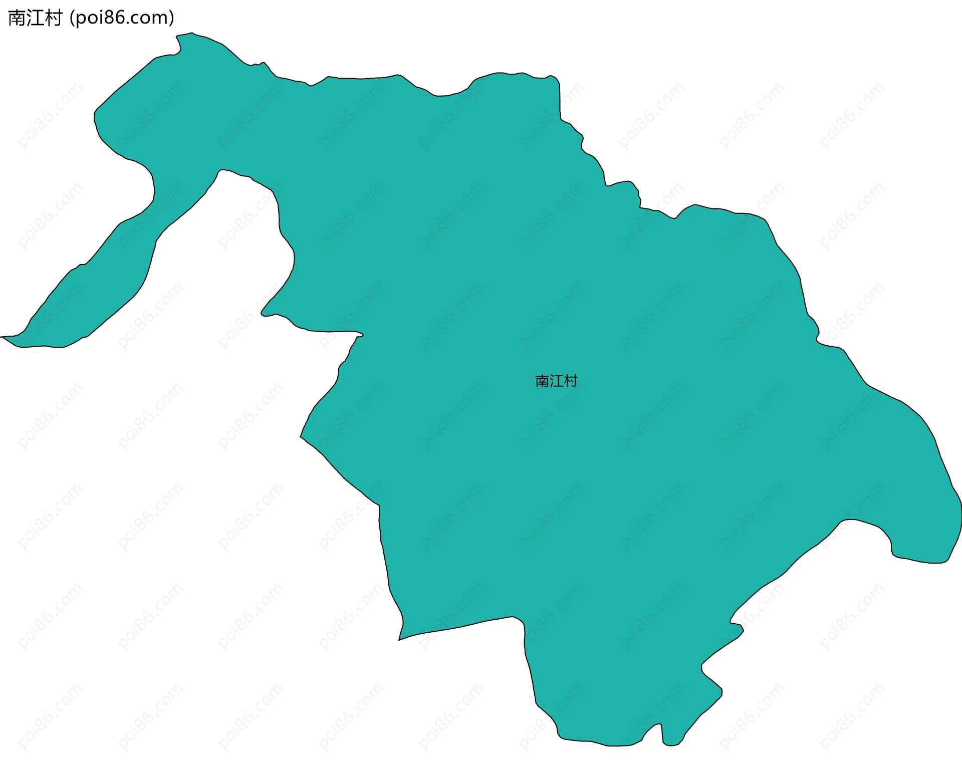 南江村边界地图