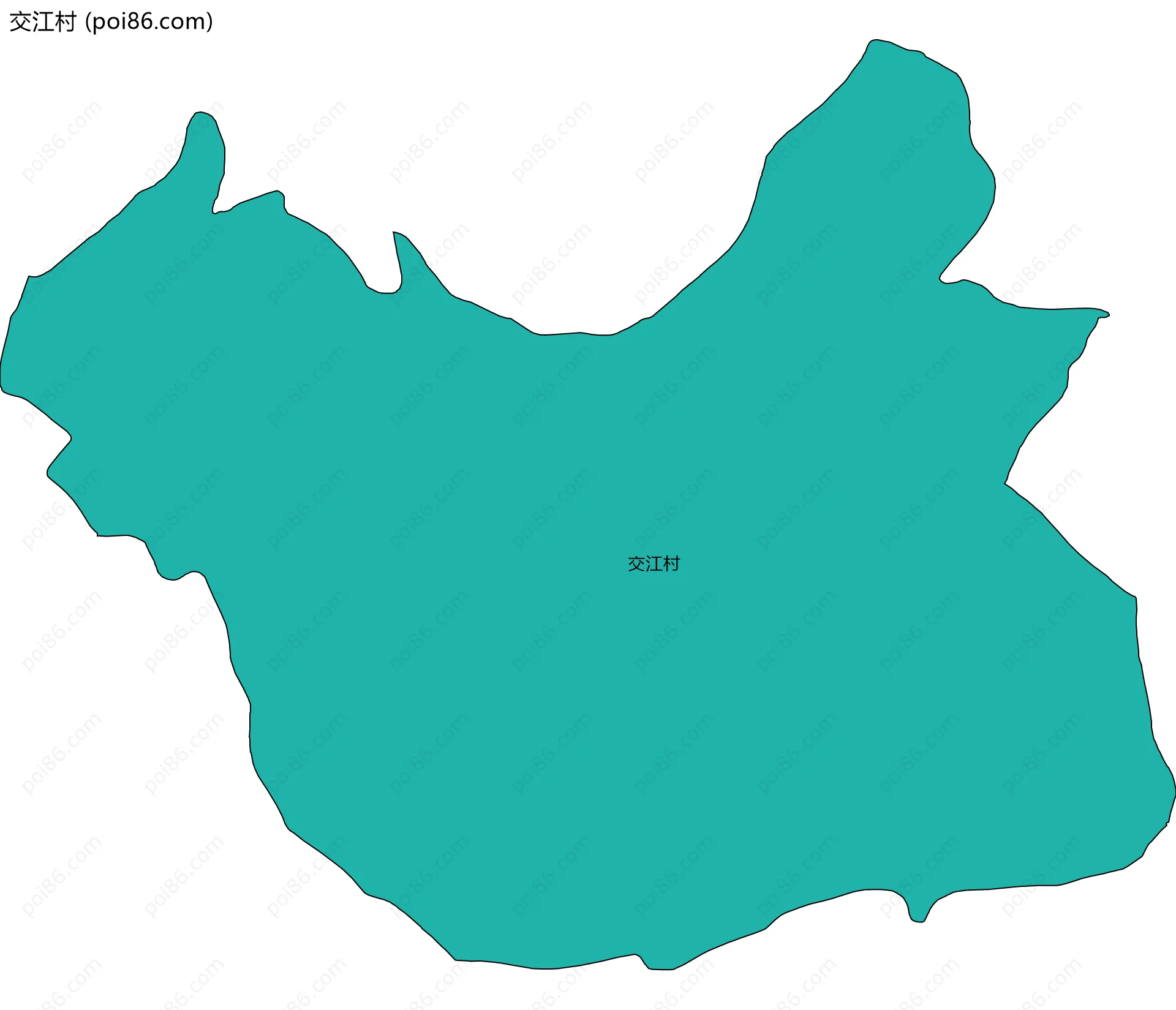 交江村边界地图