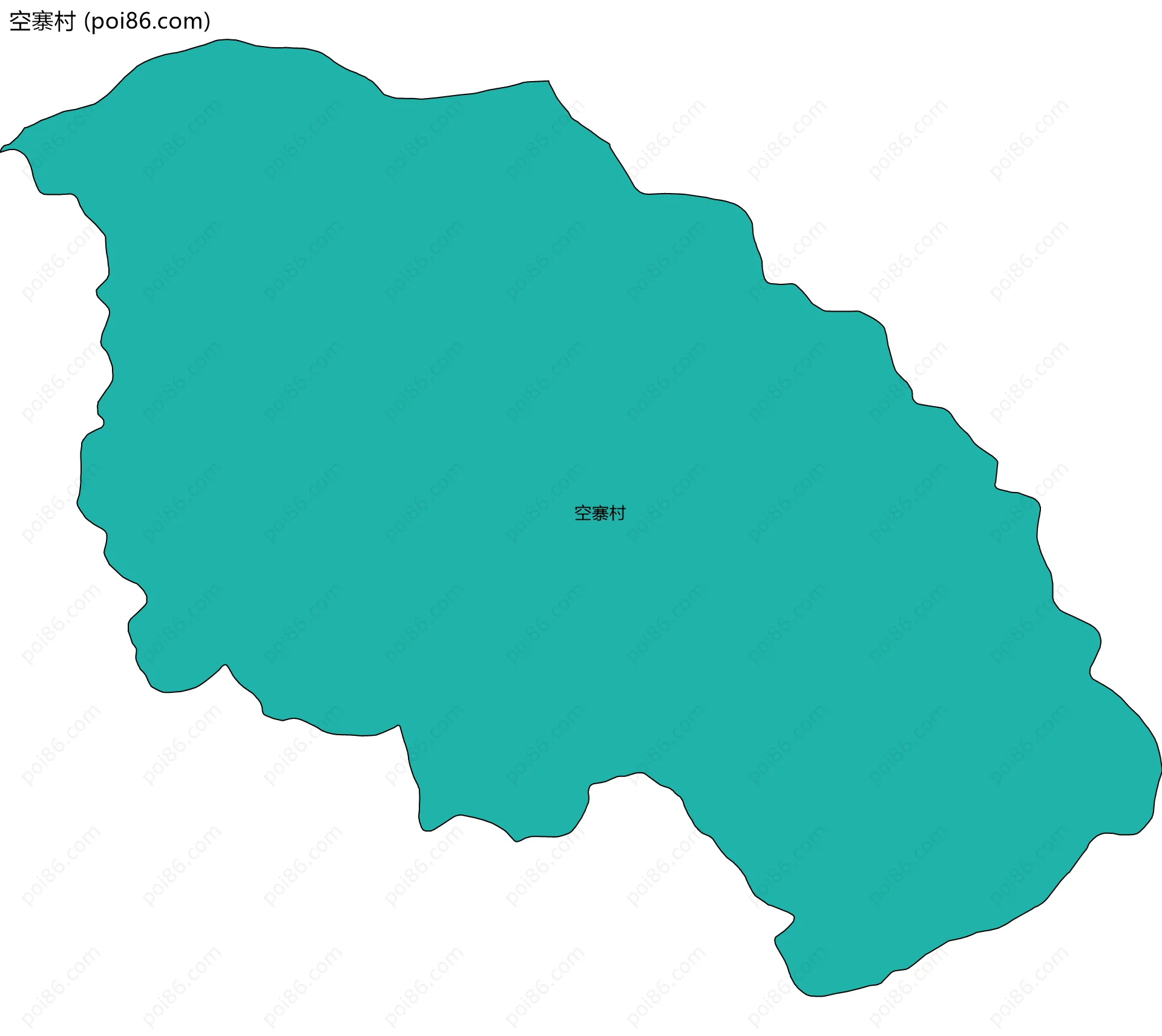 空寨村边界地图