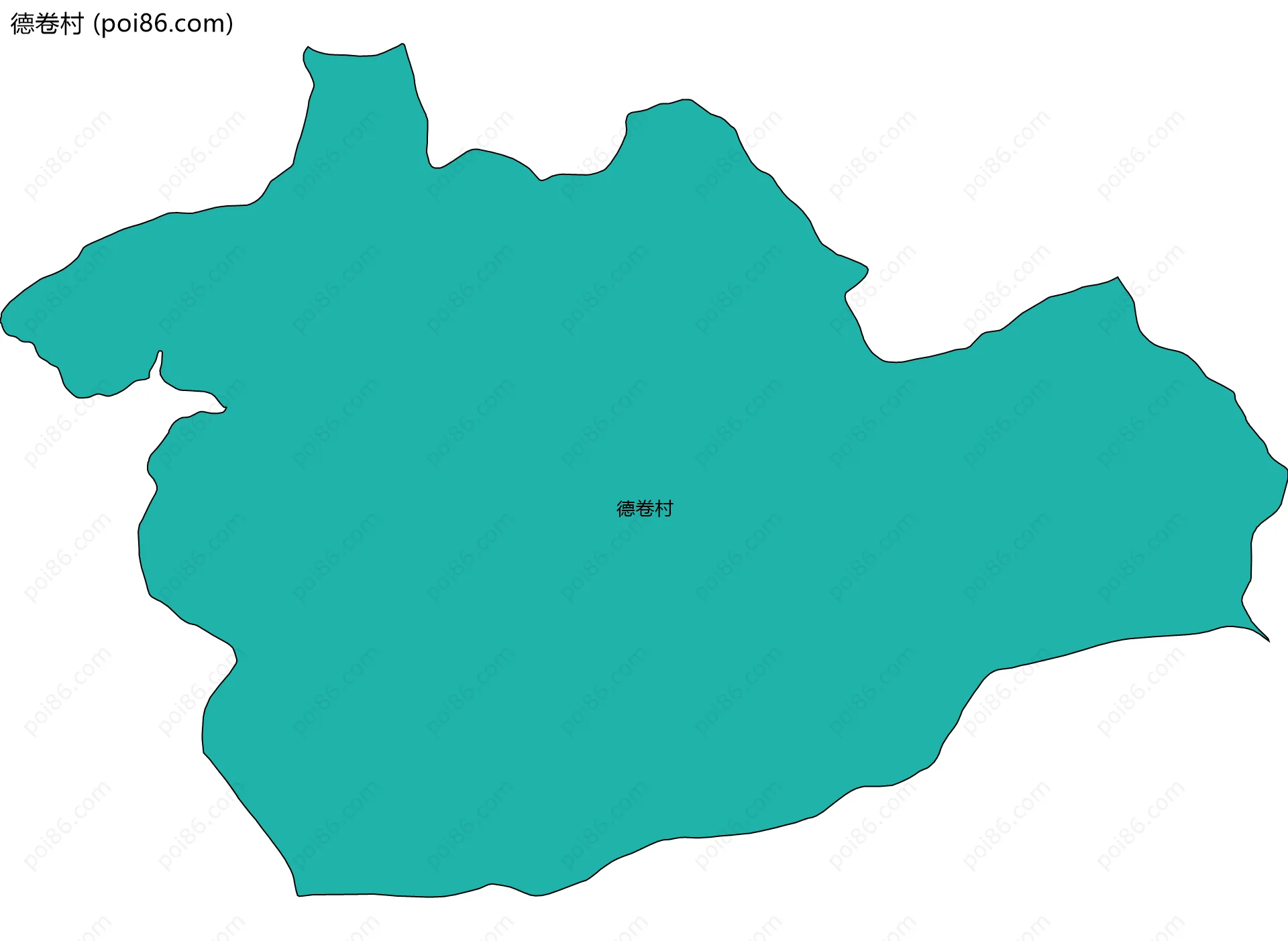 德卷村边界地图