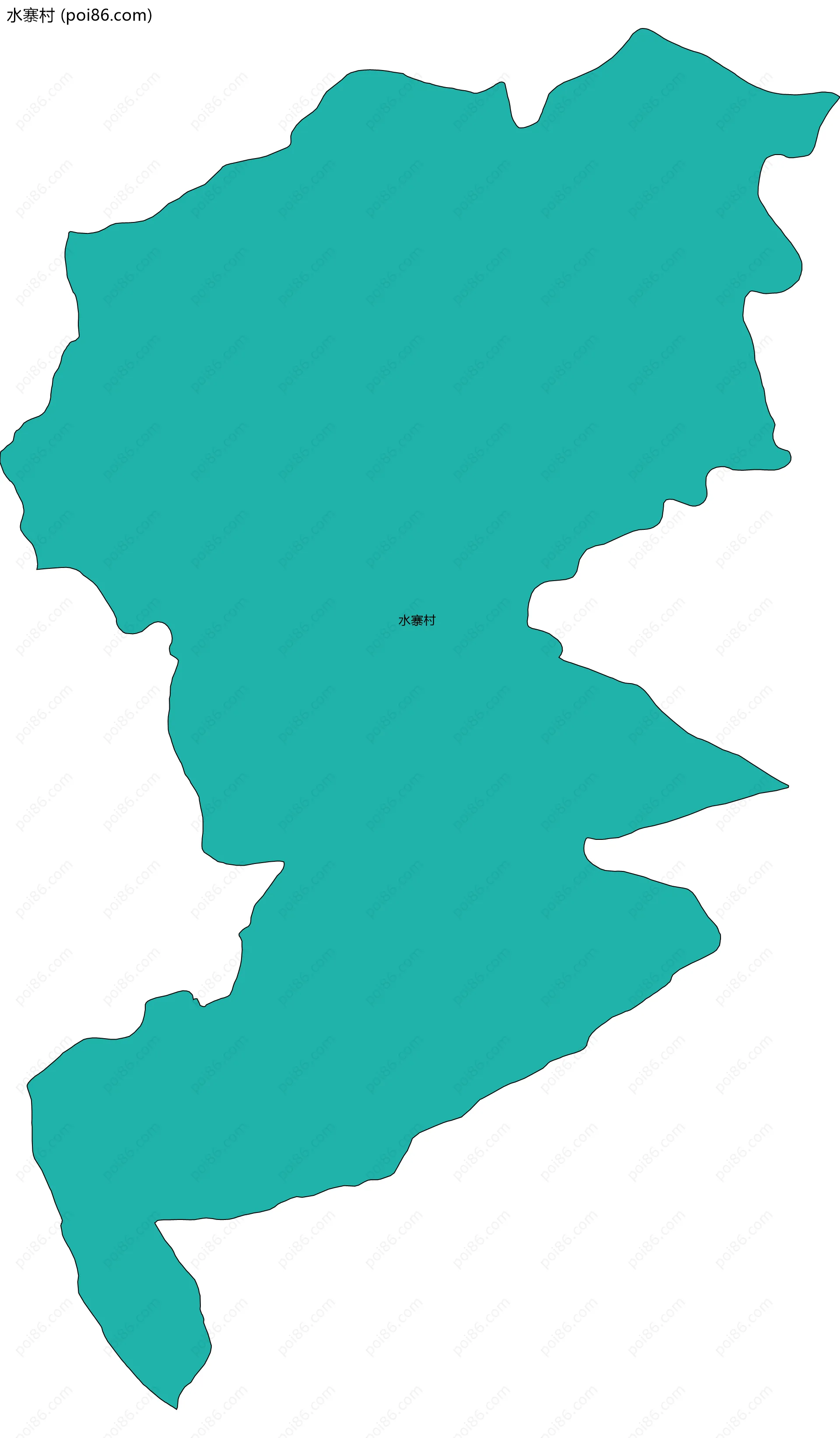水寨村边界地图