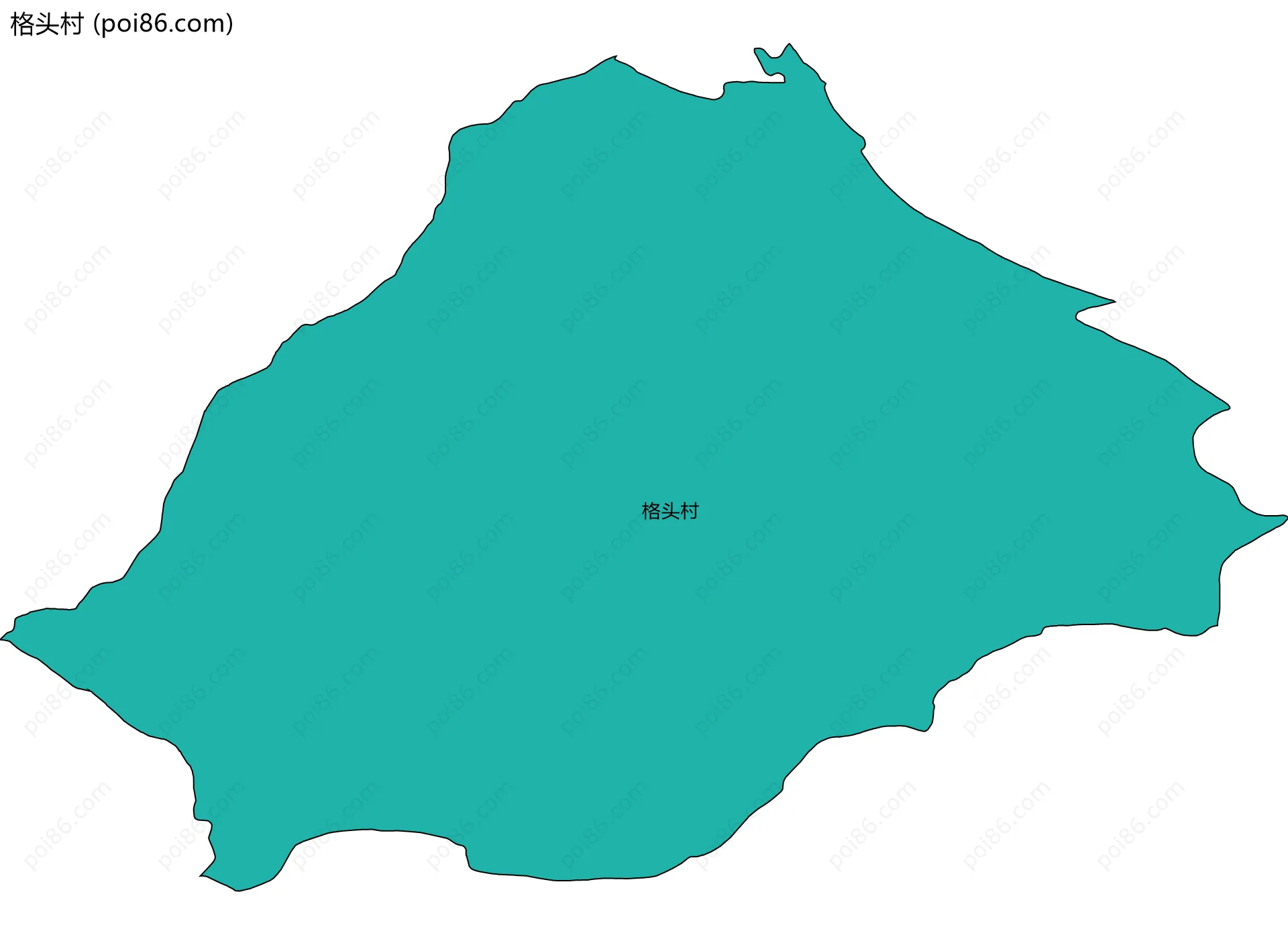 格头村边界地图