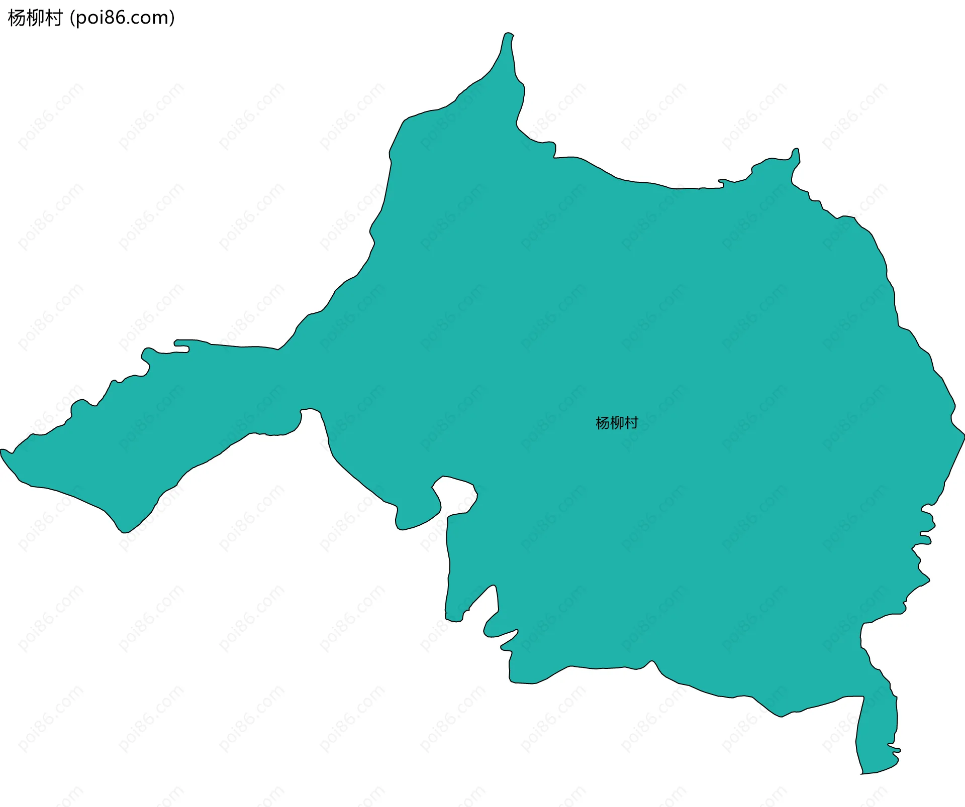 杨柳村边界地图