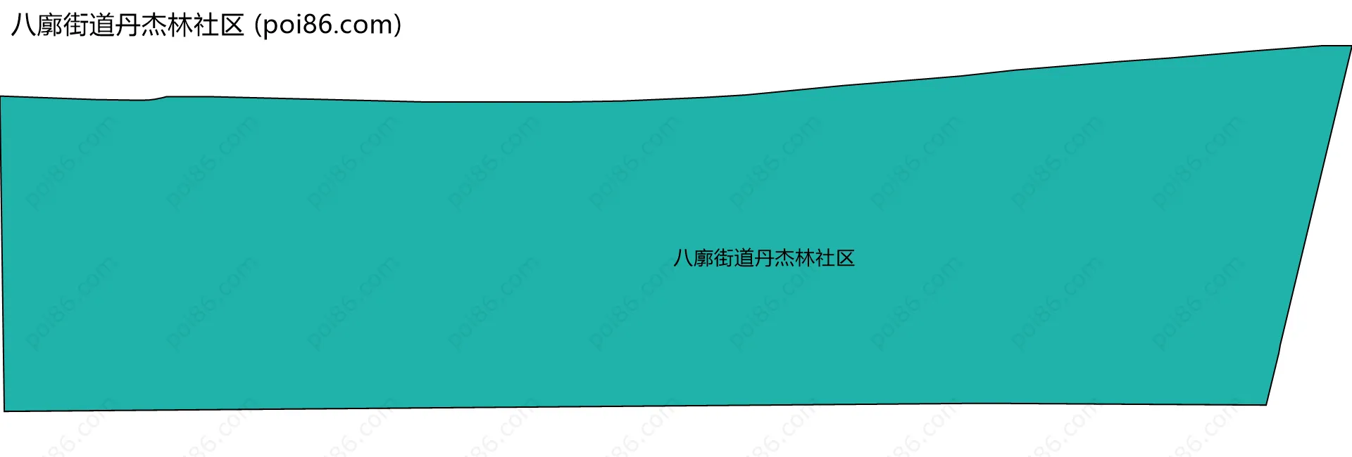 八廓街道丹杰林社区边界地图