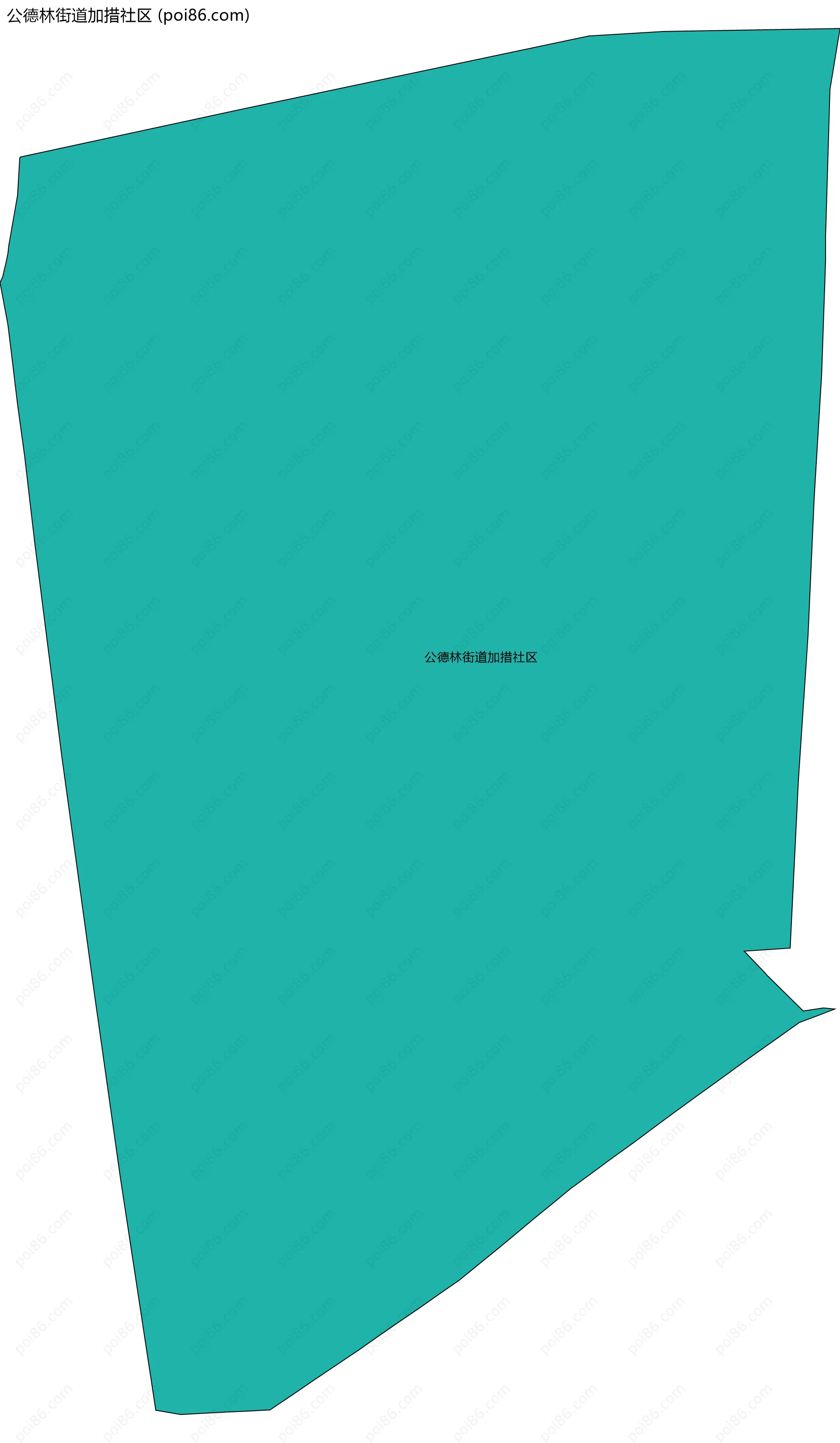公德林街道加措社区边界地图