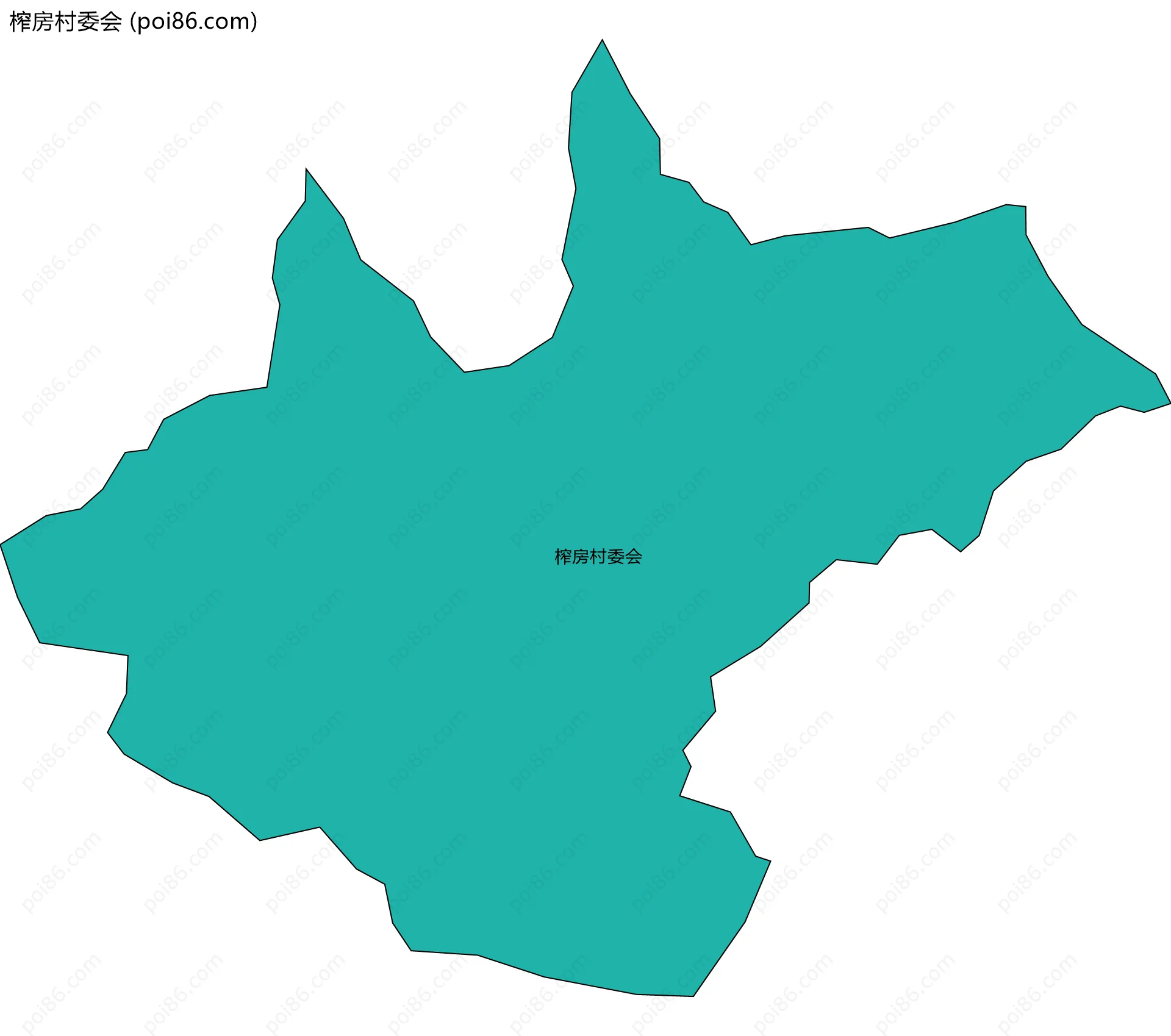 榨房村委会边界地图
